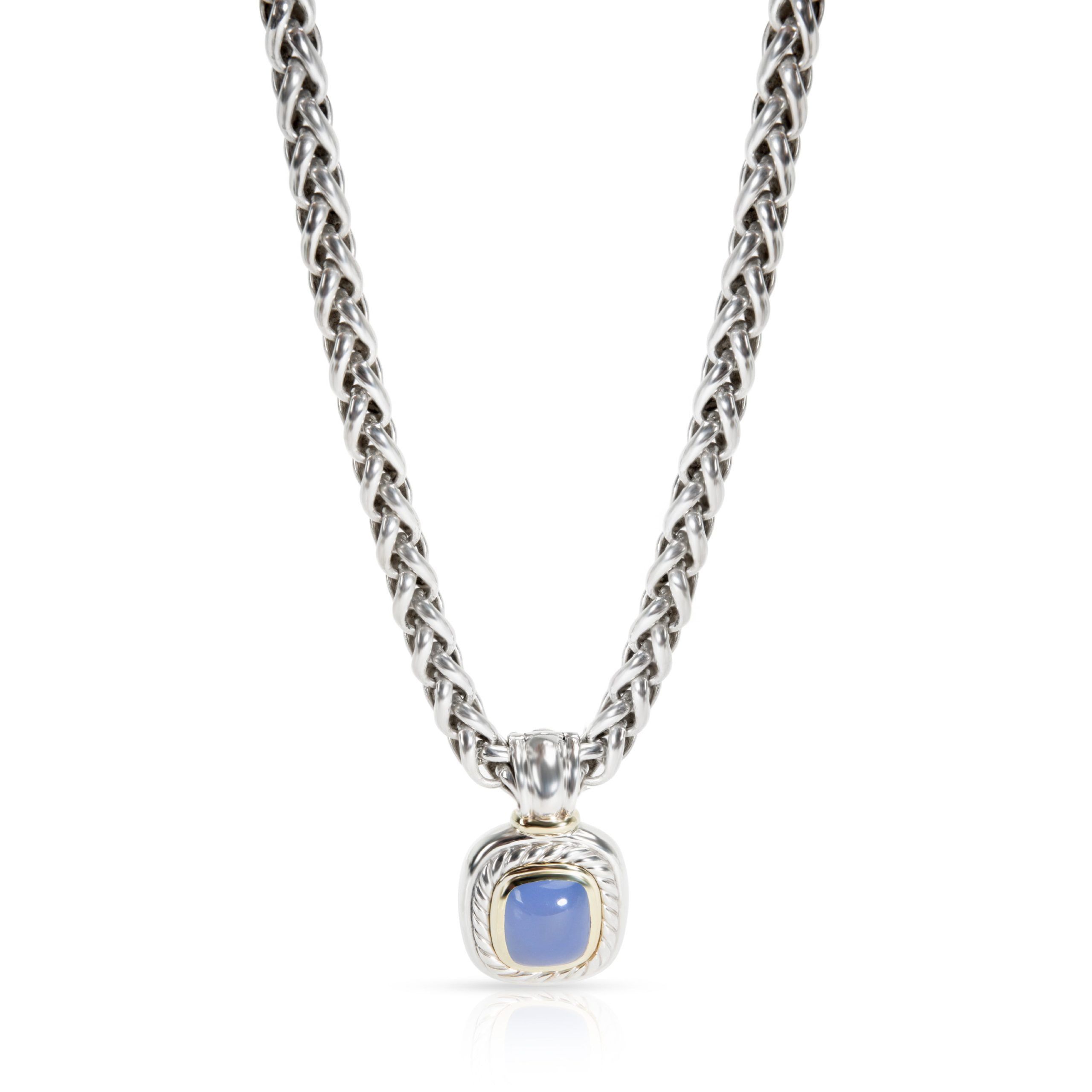 David Yurman Albion Chalcedony Necklace in Sterling Silver