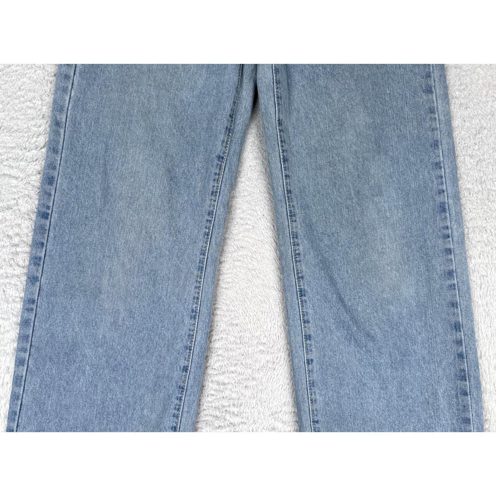 Shein Shein Jeans Women 4 Blue Mod Rise Wide Leg Light Wash Relaxed Denim Cotton 26x29 Size 27" / US 4 / IT 40 - 3 Thumbnail