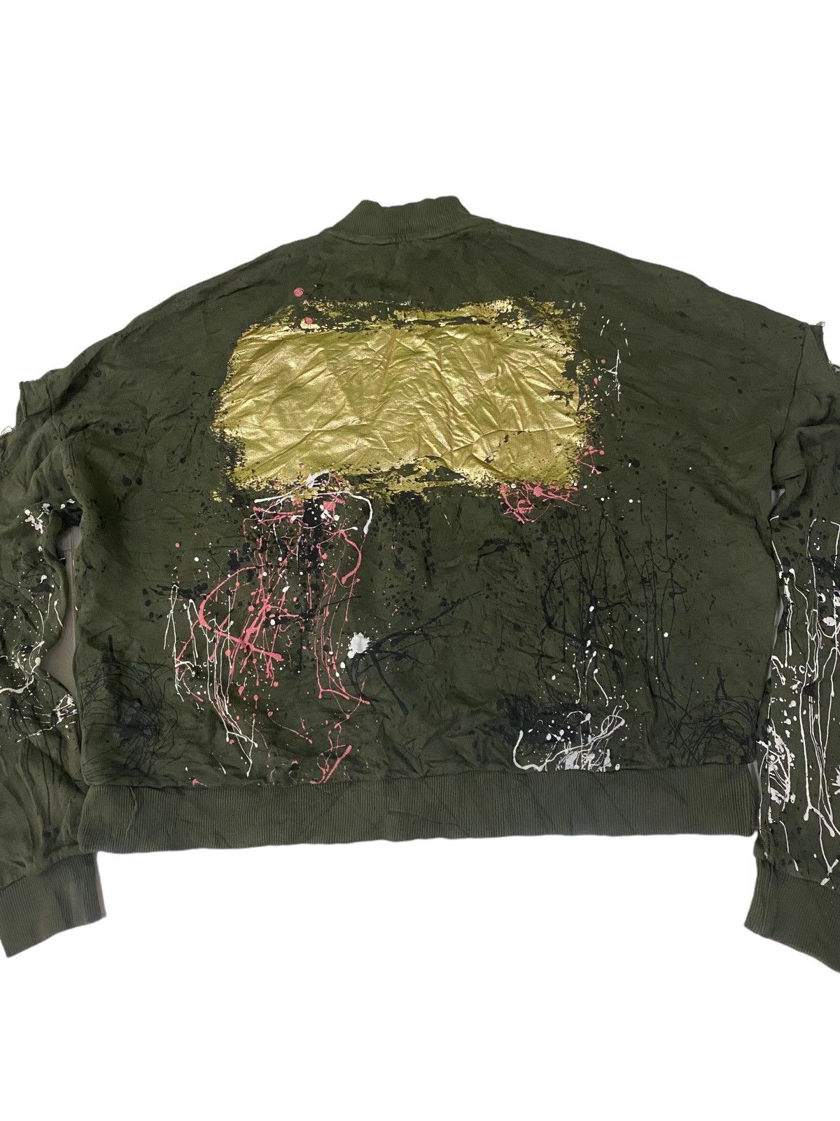 Zara Zara Woman Painted Distressed Style Sweatshirt Size S / US 4 / IT 40 - 7 Thumbnail