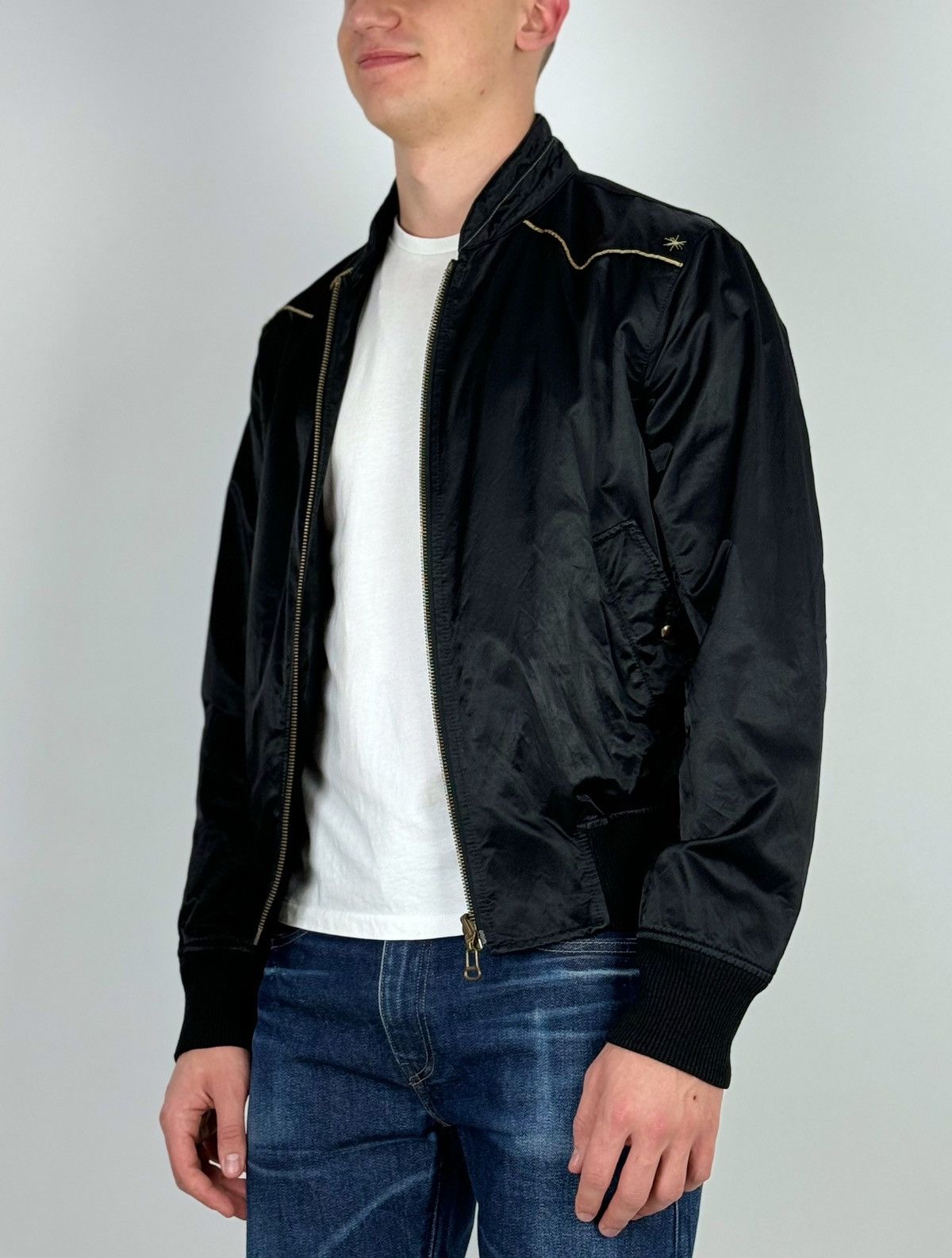 Hugo Boss Hugo Boss Fabulous Reversible Black Bomber Jacket Size US M / EU 48-50 / 2 - 2 Thumbnail