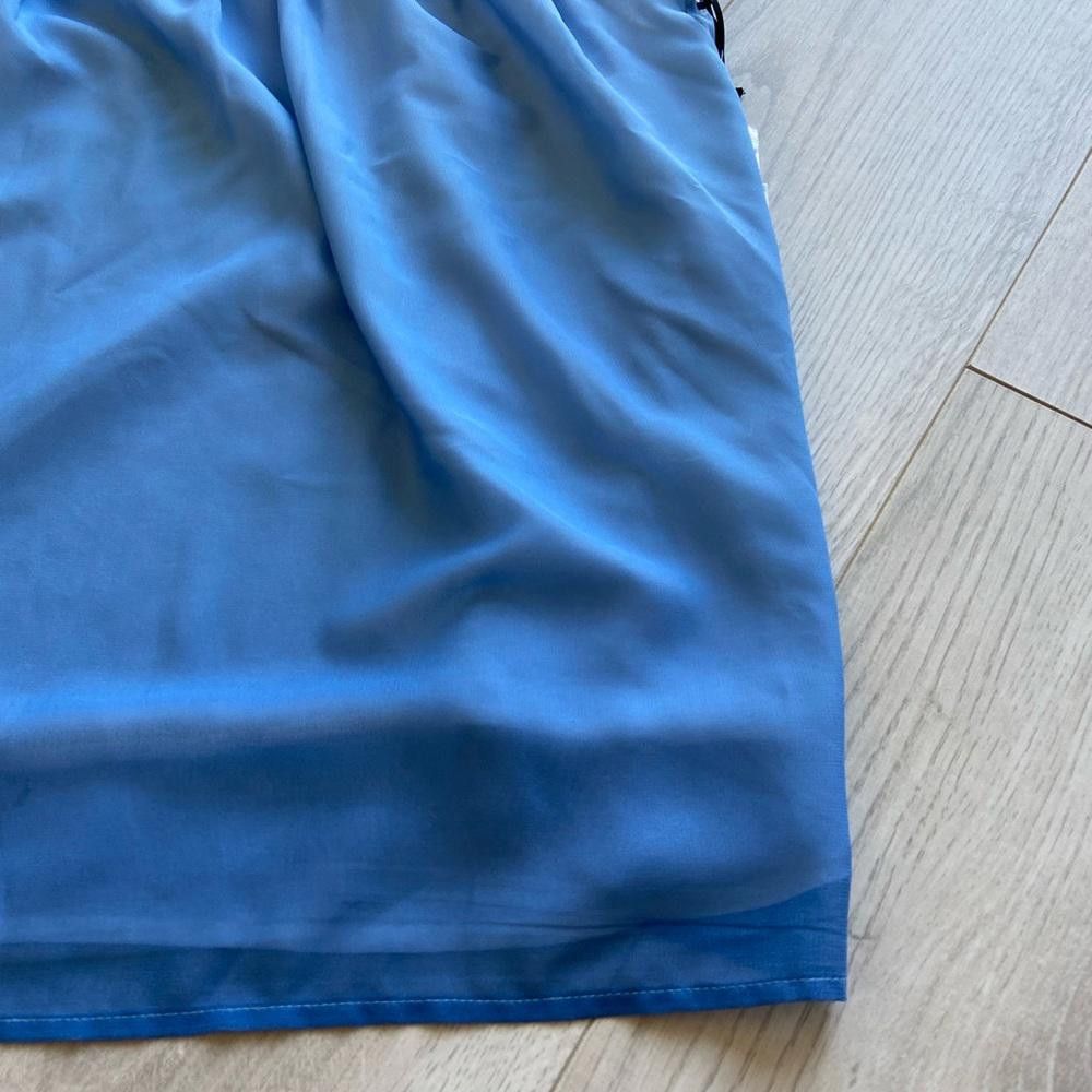 Designer 1 State Blue Classic Cute Blouse Tank Top Shirt Size S / US 4 / IT 40 - 3 Thumbnail