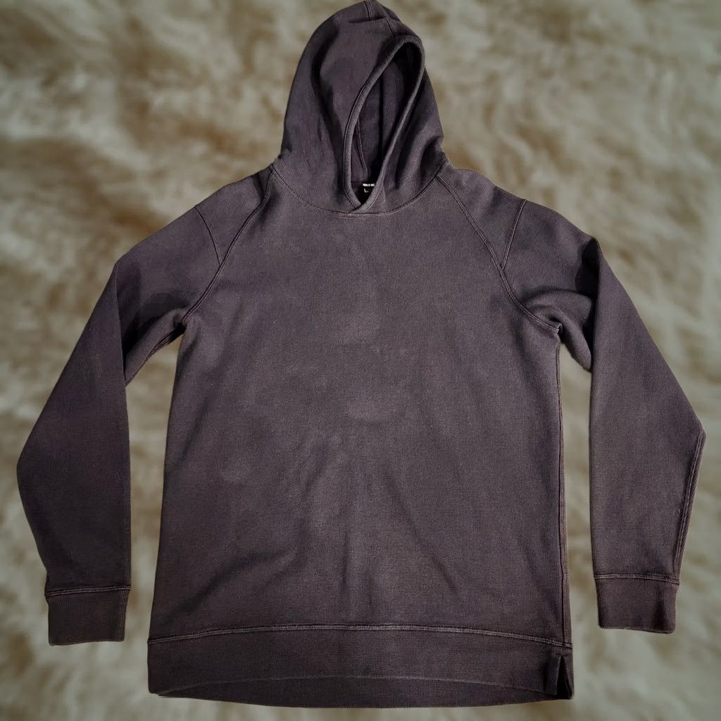 Vintage Public Rec Hoodie Mens Large Black Politan Performance Waffle Knit Solid Long Sleeve Pullover Athletic Logo Pocket Zip Size US L / EU 52-54 / 3 - 1 Thumbnail