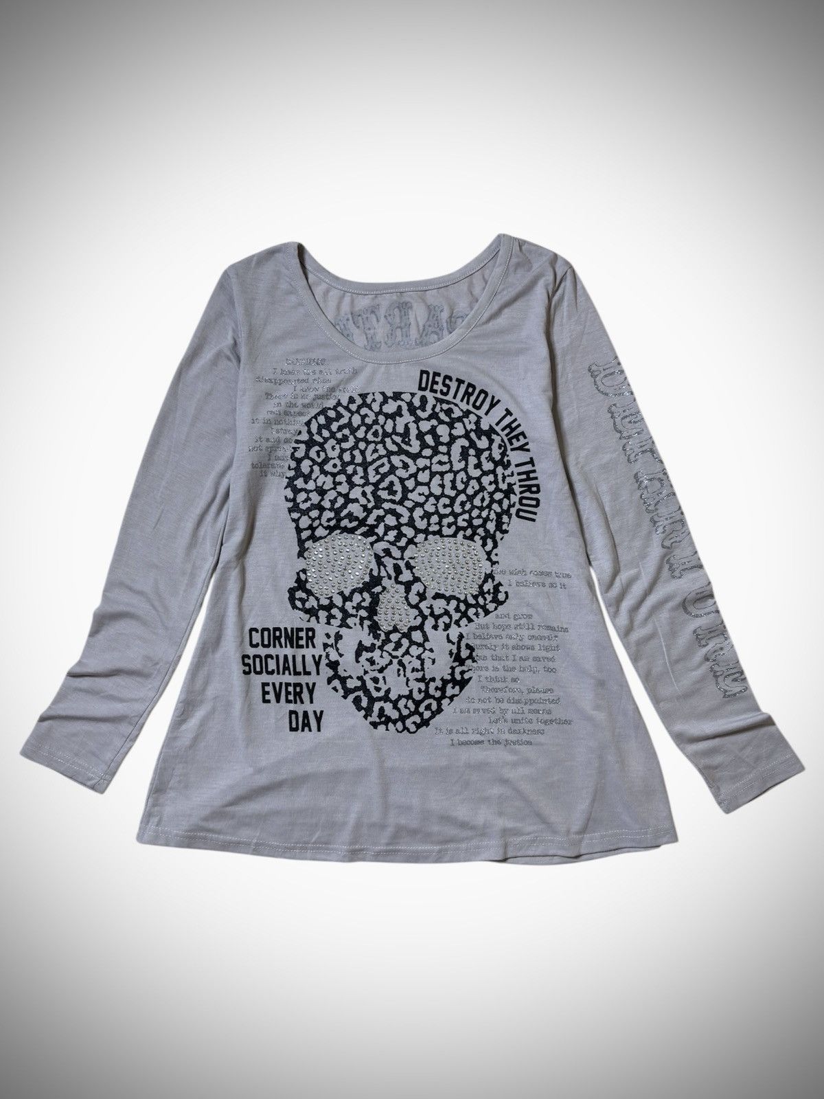 Japanese Brand 2000’s Edge Line - Japanese Archive’s Punk Style T-Shirt Size M / US 6-8 / IT 42-44 - 1 Thumbnail