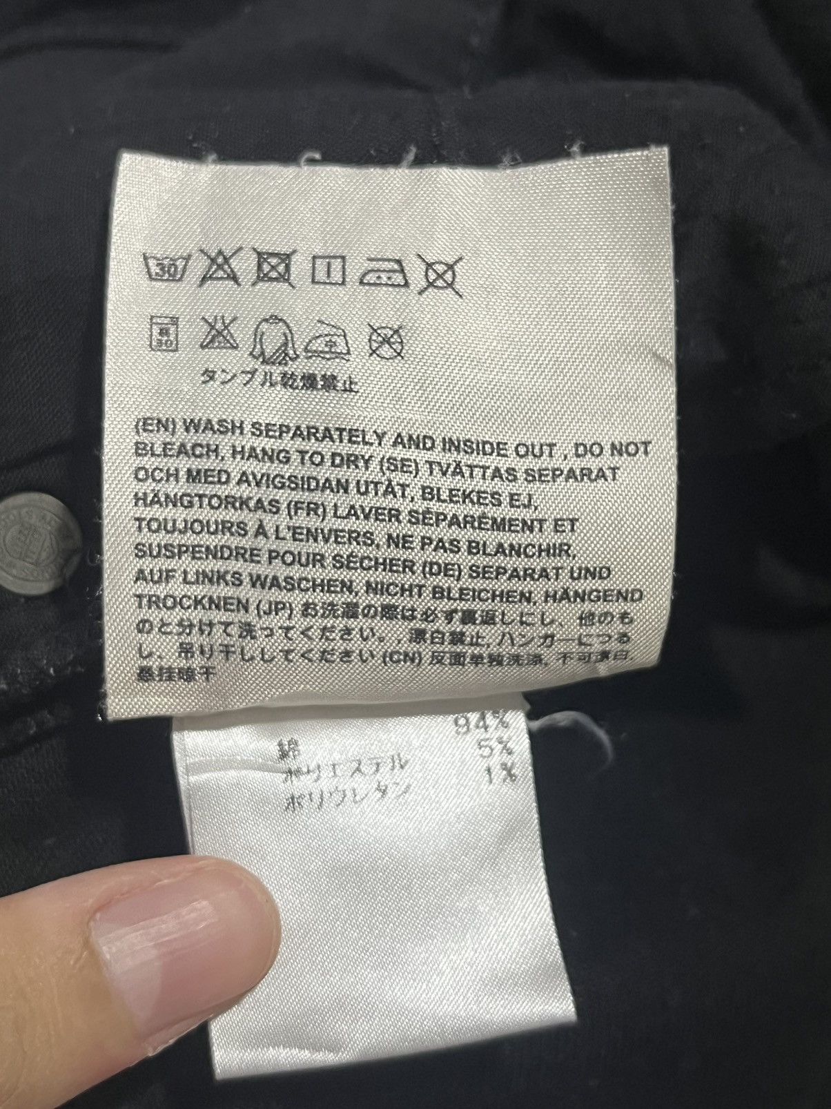 Acne Studios Acne Studio Slim Skinny Stretch Black Jeans Size US 33 - 9 Thumbnail