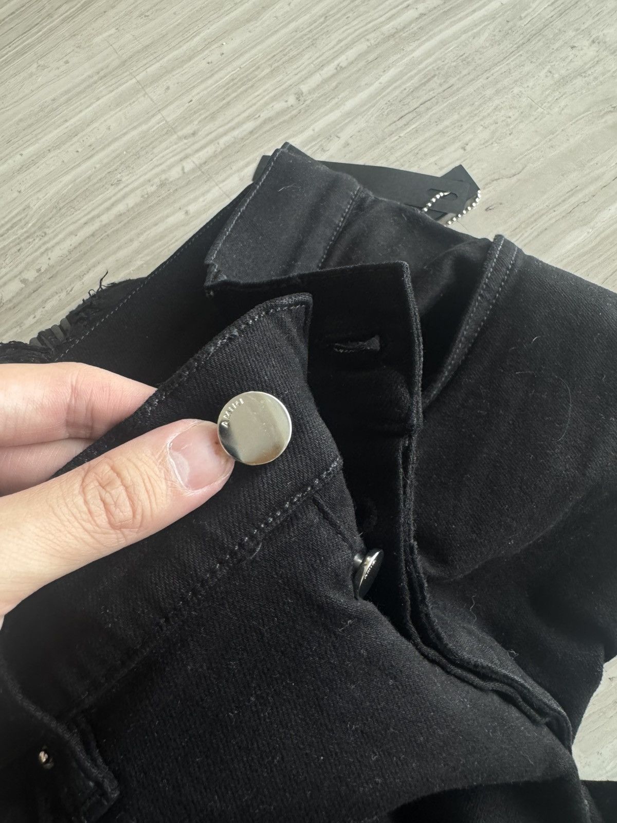 Amiri Amiri Black MX1 Denim Jeans Size US 32 / EU 48 - 6 Thumbnail