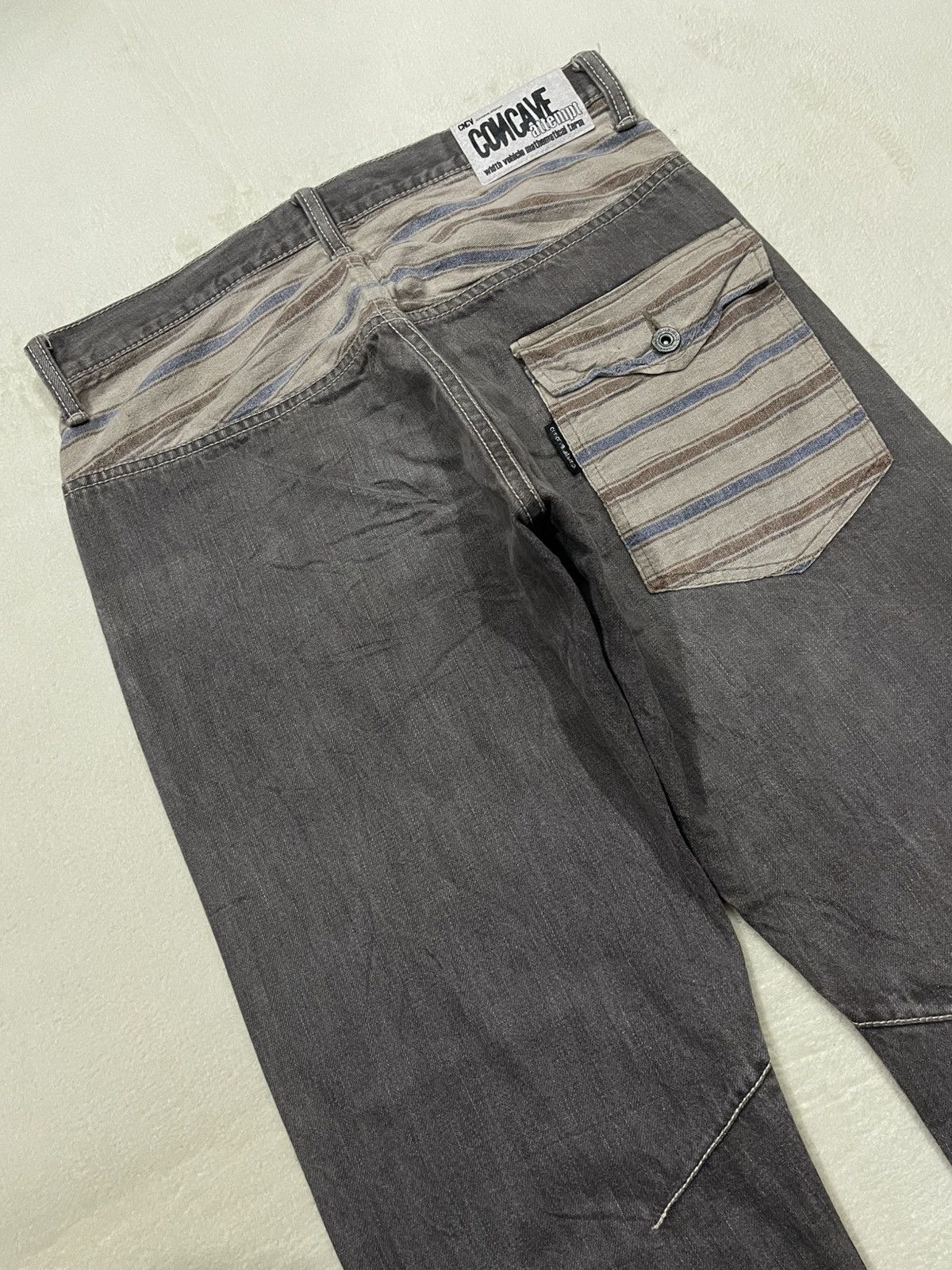 Japanese Brand Vintage Concave japanese Branh Faded Denim Keans Size US 31 - 14 Thumbnail
