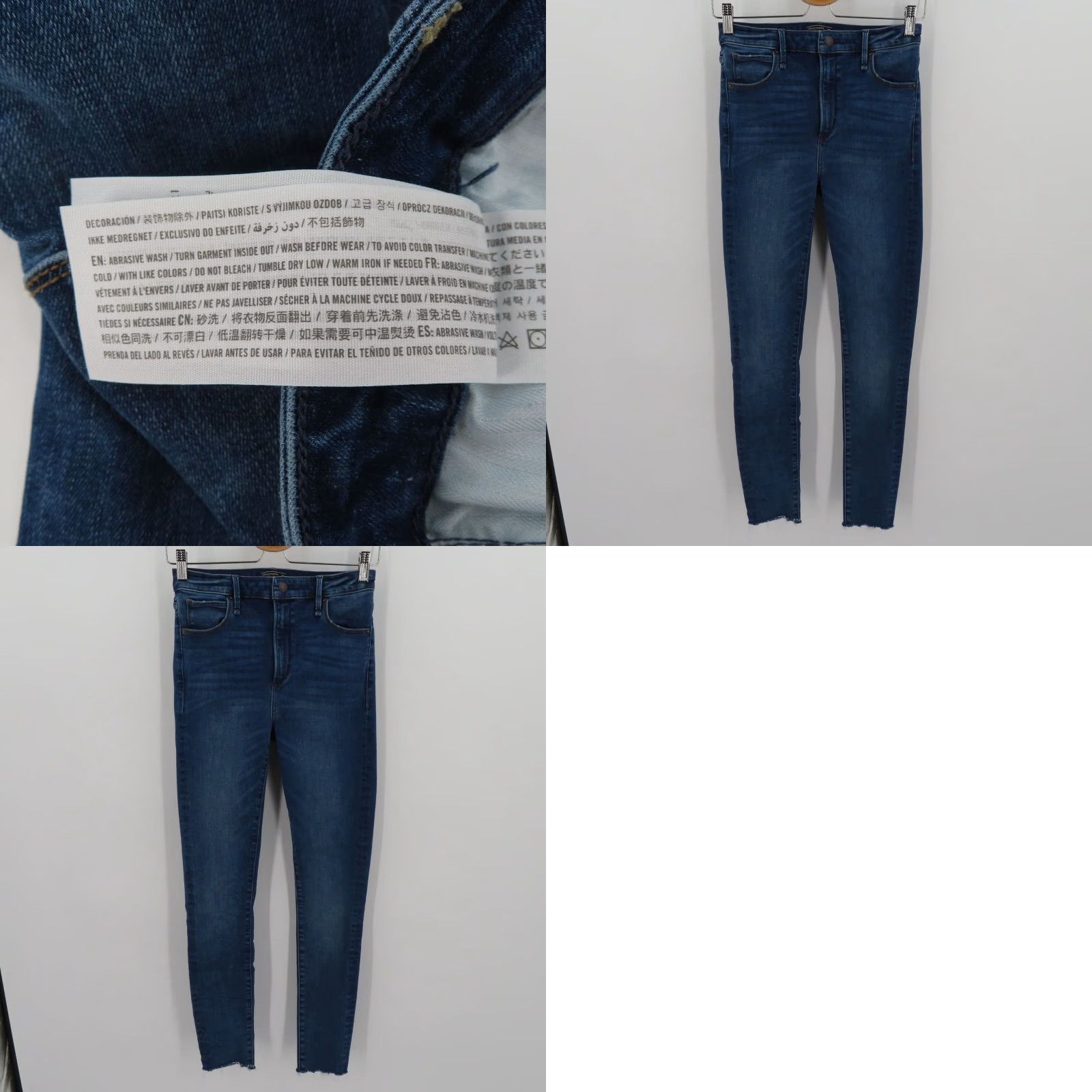 Abercrombie & Fitch Abercrombie & Fitch Simone High Rise Super Skinny Blue Denim Jeans Women 26 2L Size 26" / US 2 / IT 38 - 8 Thumbnail