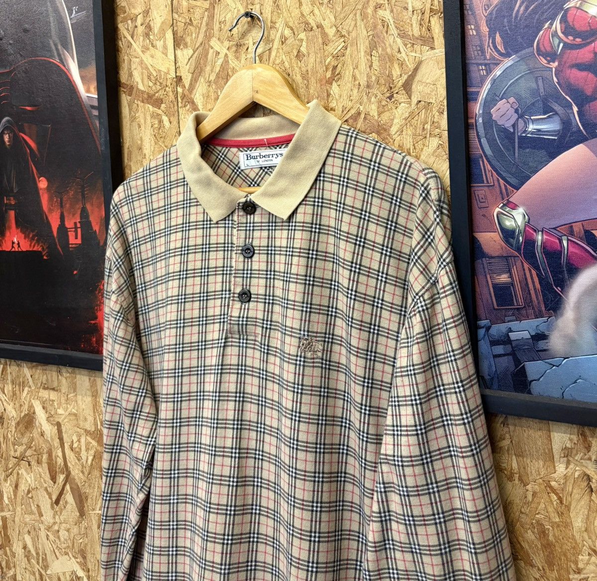 Burberry Vintage Burberry Novacheck Longsleeve 🔥 Size US L / EU 52-54 / 3 - 1 Thumbnail