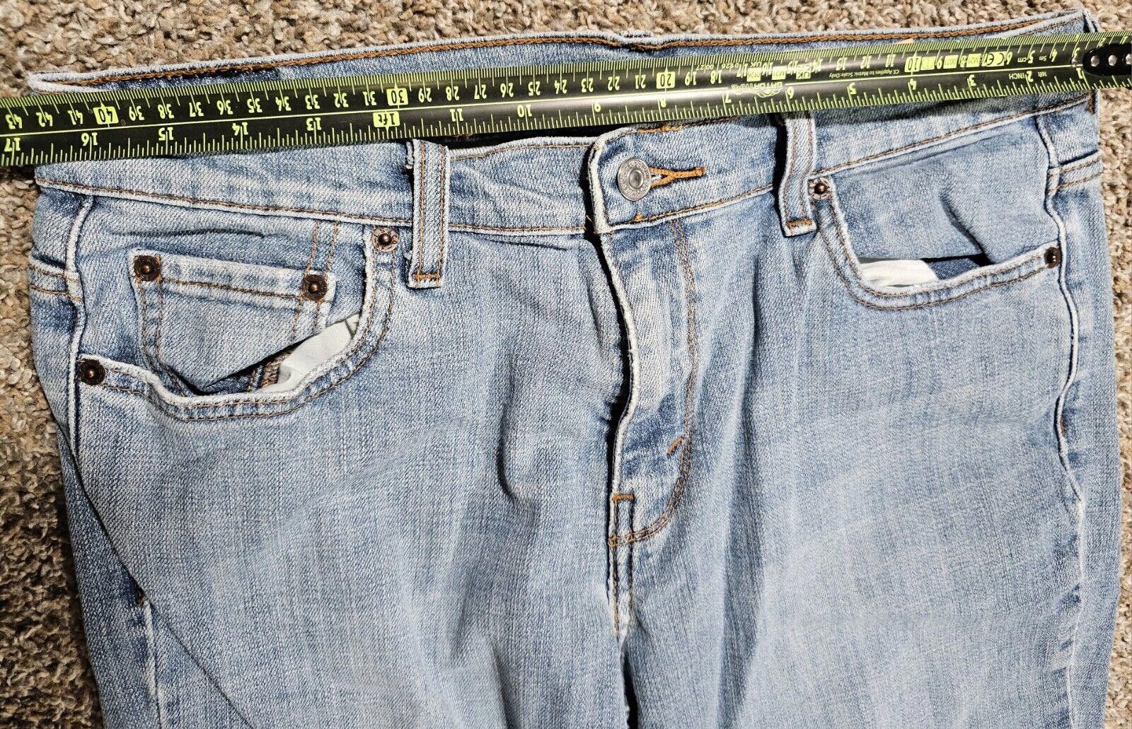 Levi's Levis 505 Straight Leg Sz 12 Long Women's Denim Jeans Stains Size 34" / US 12 / IT 48 - 4 Thumbnail
