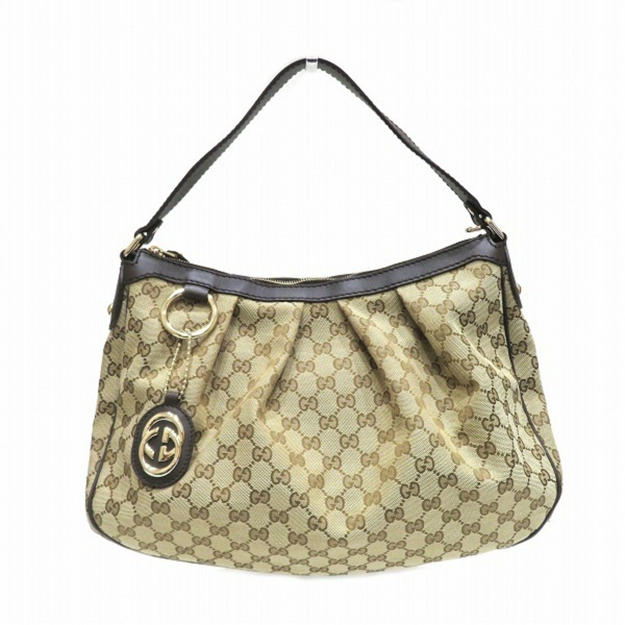 image of Gucci Diamante 232955 One Handle GG Pattern Sookie Bag Shoulder Ladies in Brown, Women's
