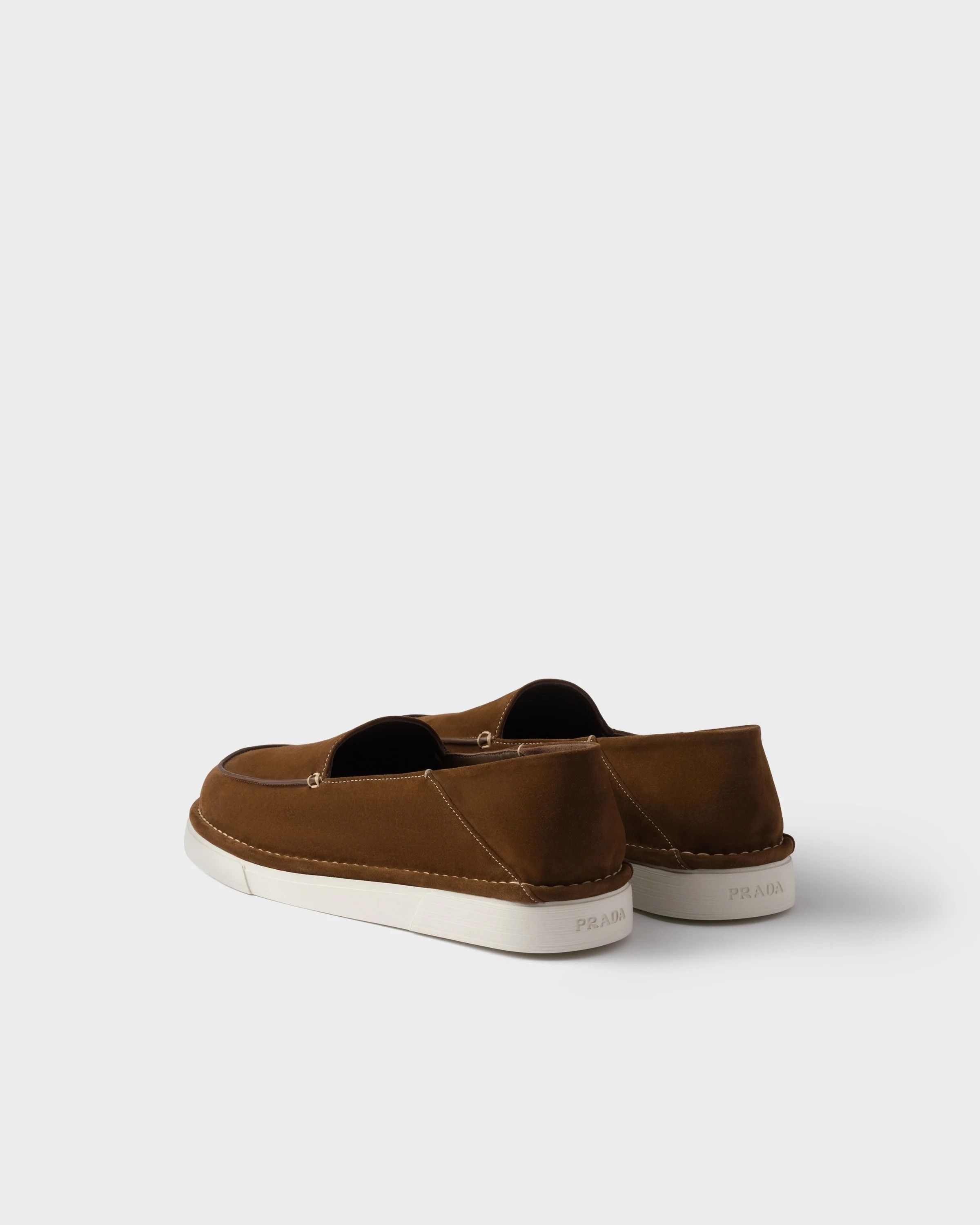 Prada o1mt1gz0526 Suede Slip-Ons in Brown Size US 9 / EU 42 - 3 Thumbnail