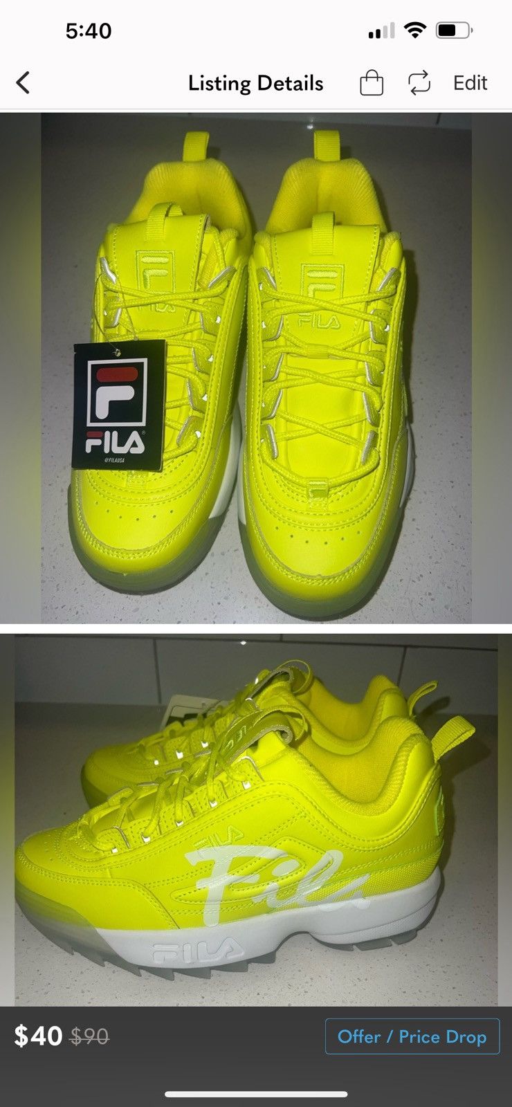 Fila FILA Sneakers Size US 6.5 / IT 36.5 - 6 Thumbnail