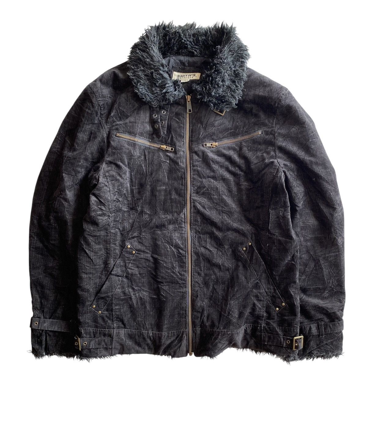 14th Addiction JAPANESE SMITH’S FUR JACKET MULTI ZIPPER GHOTIC PUNK Size US L / EU 52-54 / 3 - 1 Thumbnail