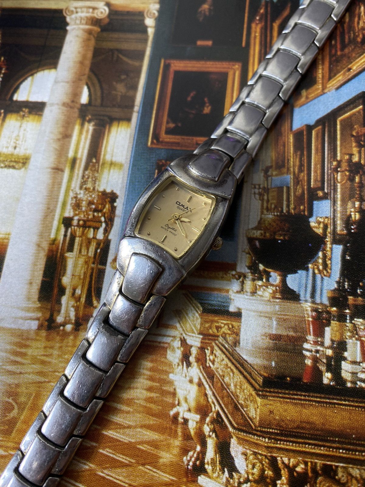 Jewelry Vintage Omax Quartz Watch, Gold Dial Size ONE SIZE - 2 Thumbnail