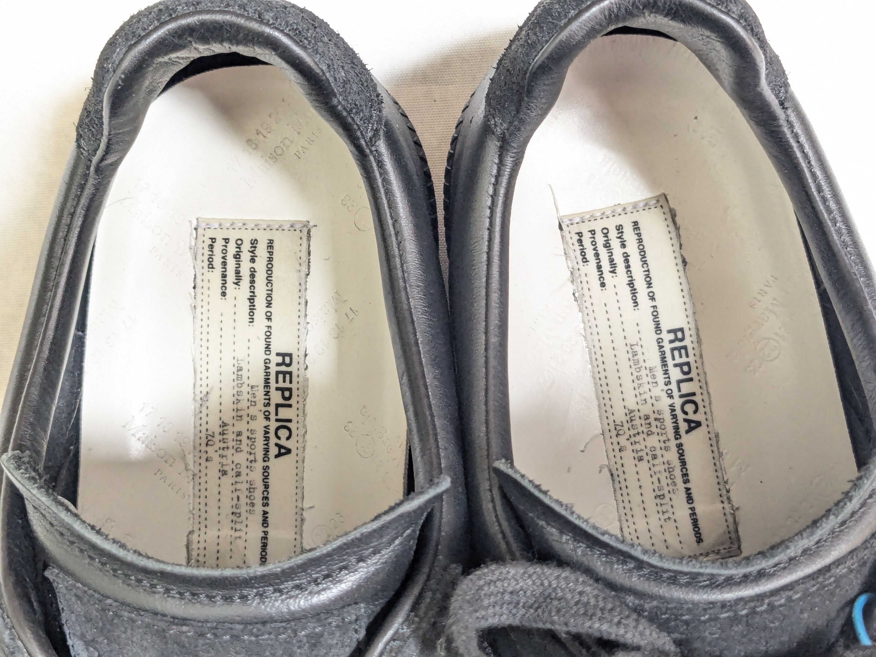 Maison Margiela Maison Margiela Replica GAT Black 9 42 Low Tops Suede Size US 9 / EU 42 - 6 Thumbnail