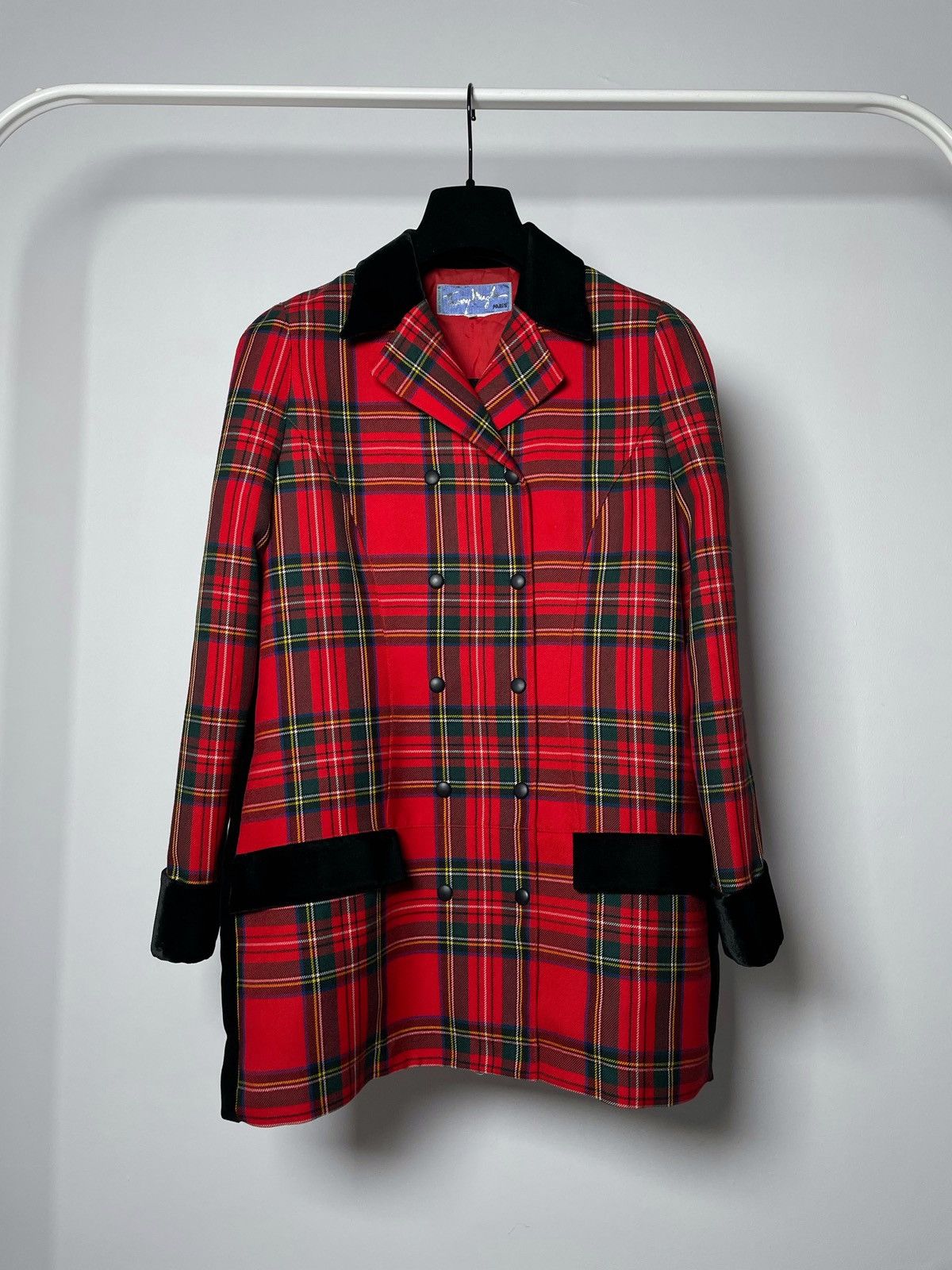 Thierry Mugler Thierry Mugler Tartan Vintage 90s Archive Jacket Size M / US 6-8 / IT 42-44 - 1 Thumbnail