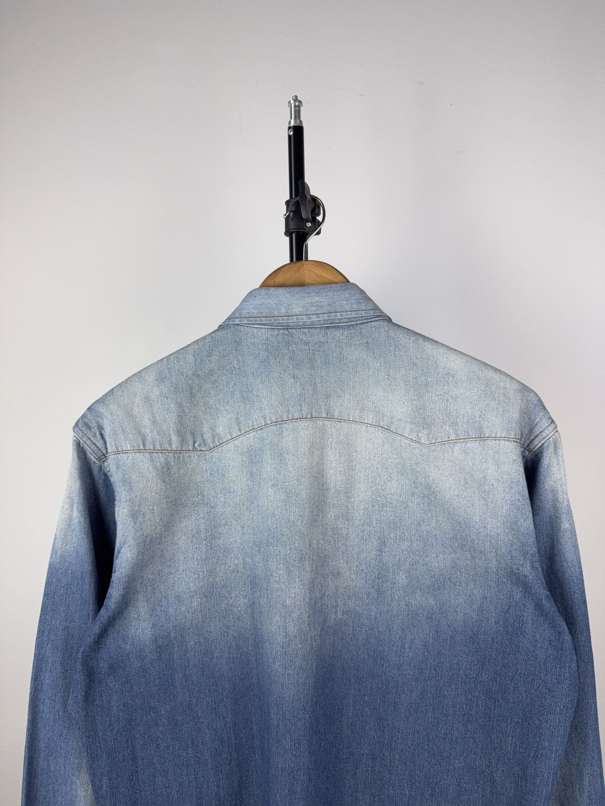 Vintage Vintage 90s Rare Retro Denim Cowboy Western Shirt Size US L / EU 52-54 / 3 - 9 Thumbnail
