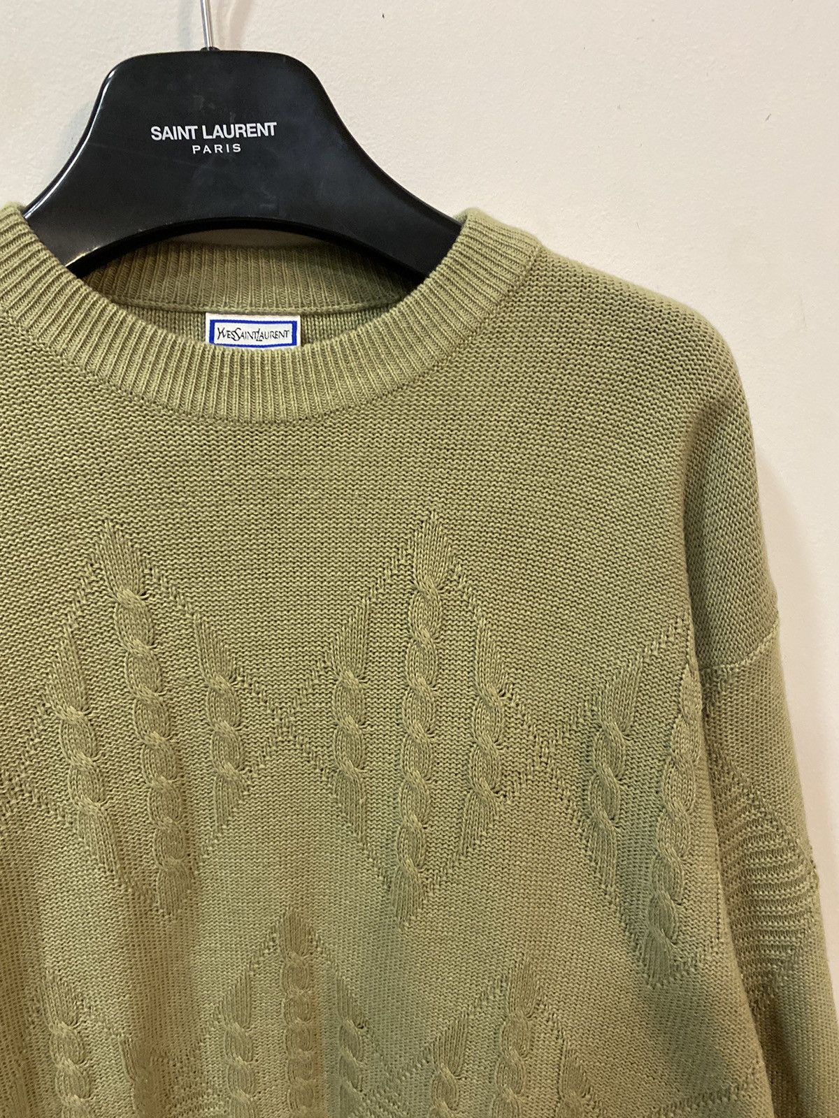 Yves Saint Laurent Beige 90s YSL Sweater Knitted Size US L / EU 52-54 / 3 - 1 Thumbnail