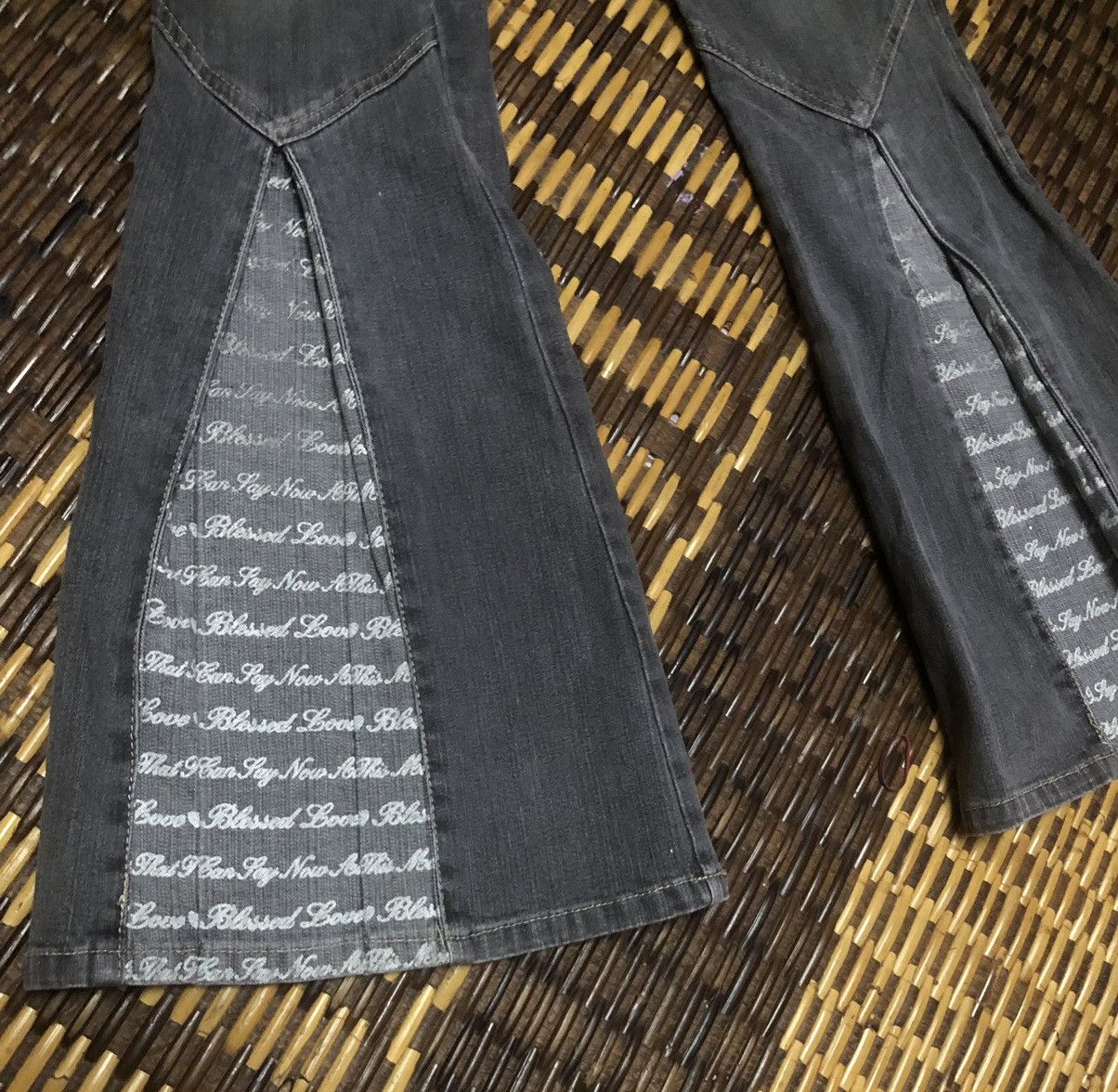 Hysteric Glamour × If Six Was Nine Vintage Denim Skirt Pant Flared Punk Style Size 27" / US 4 / IT 40 - 11 Thumbnail