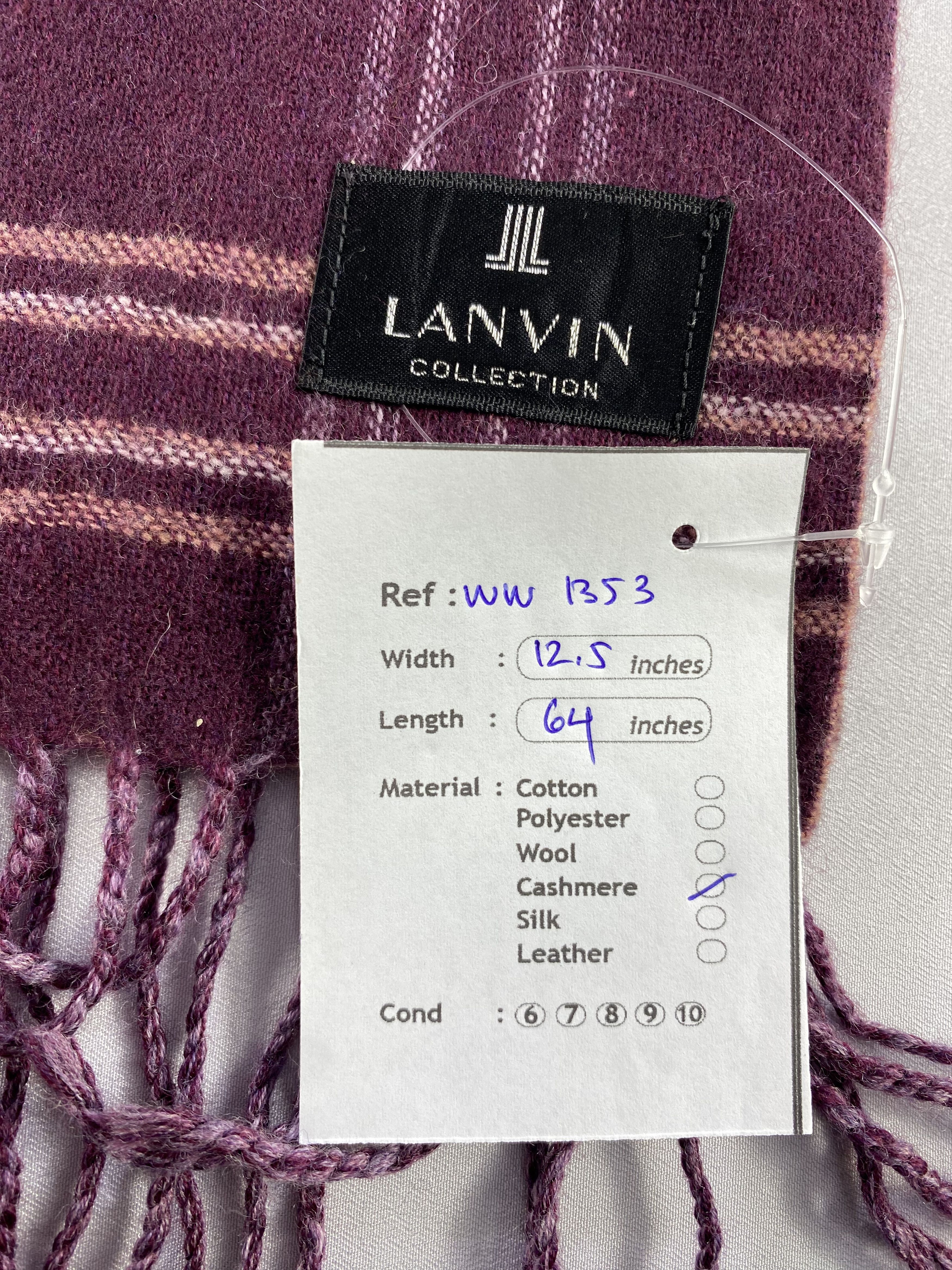 Lanvin Lanvin Scarf / Muffler / Neckwear - WW1353 Size ONE SIZE - 5 Thumbnail