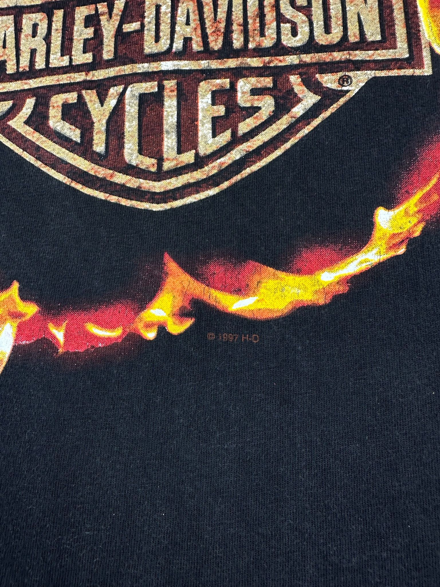 Harley Davidson Vintage Harley Davidson 3D Emblem Shirt flame Size US XL / EU 56 / 4 - 4 Thumbnail