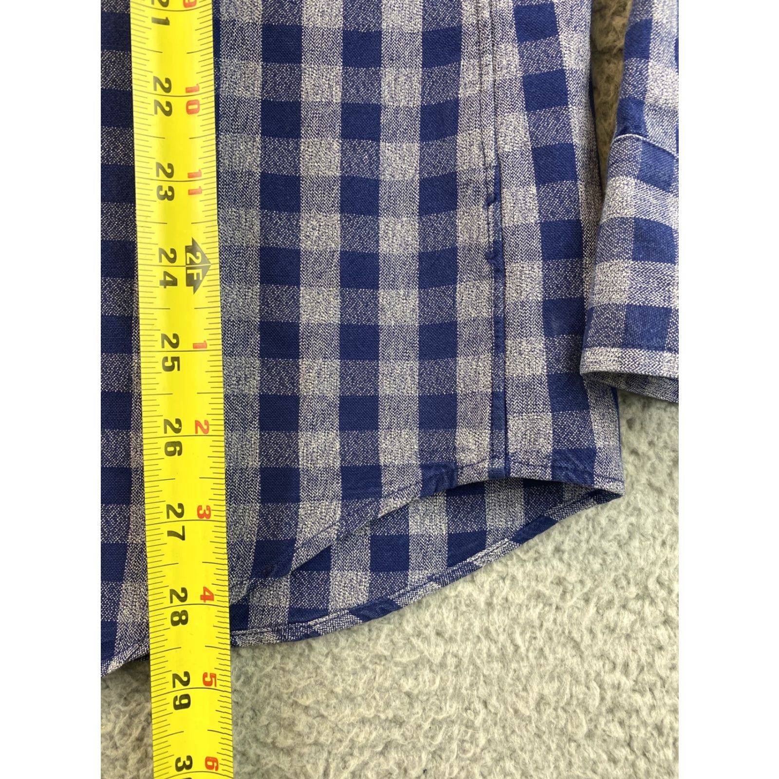 J.Crew J. Crew Slim Check Long Sleeve Dress Shirt Size Large Blue Gray /79-10 Size 42R - 5 Thumbnail