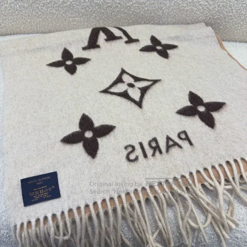 Louis Vuitton Louis Vuitton Color gradient cashmere scarf Size ONE SIZE - 8 Thumbnail