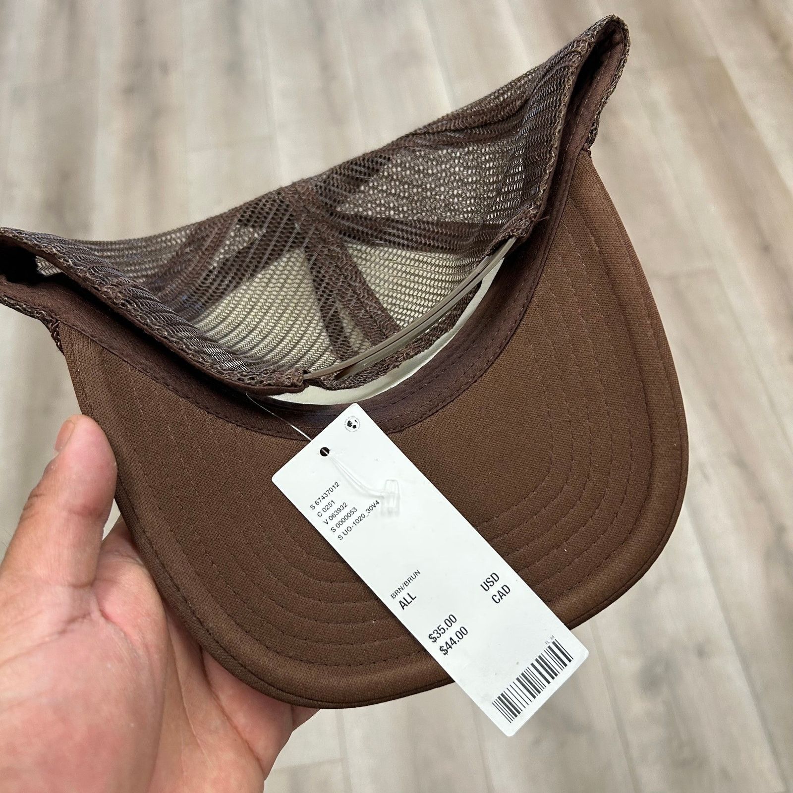 Urban Outfitters New Urban Outfitters Positive Vibes Trucker Hat Cap Brown Size ONE SIZE - 5 Thumbnail