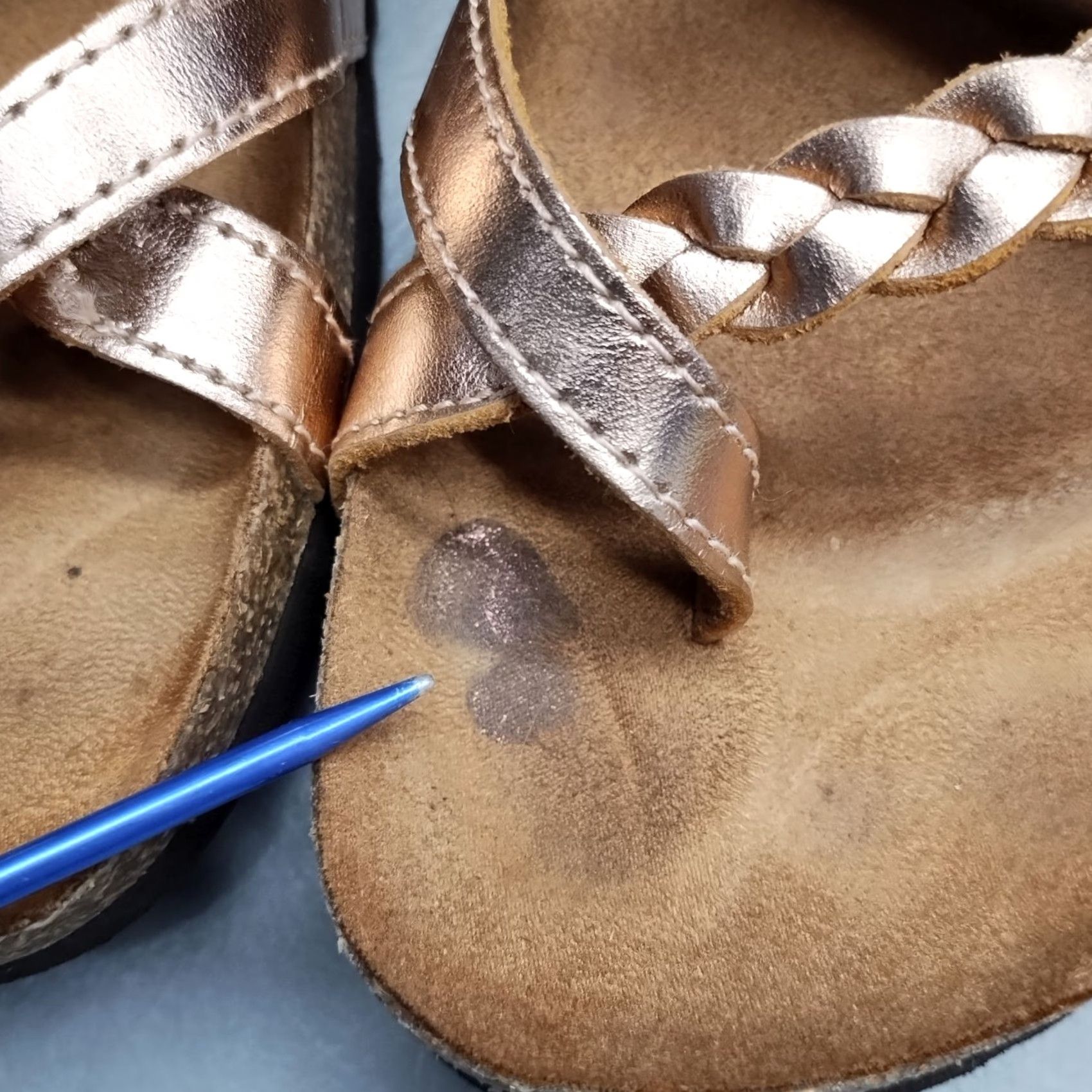 Vintage White Mountain Handpick Footbed Flip Flop Sandals Women Size 6M Brown Leather Slip On Size US 6 / IT 36 - 8 Thumbnail