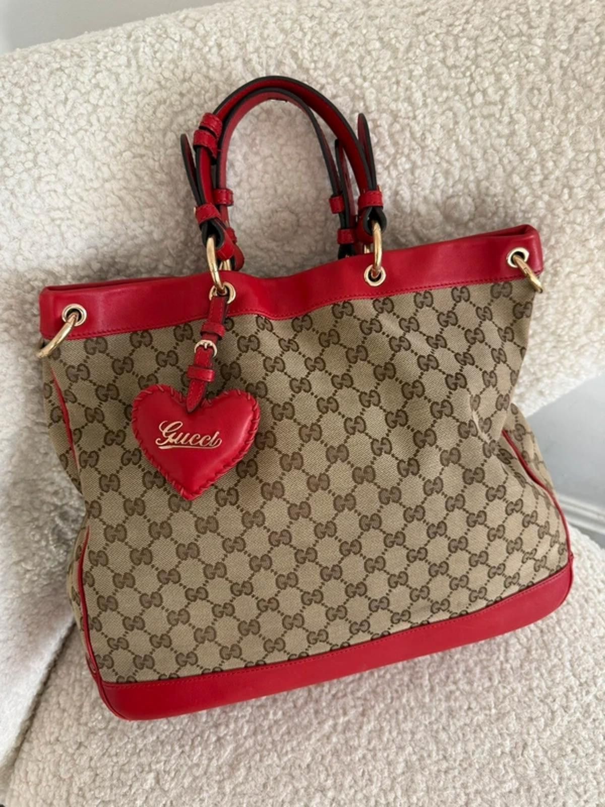 Gucci Gucci GG canvas Valentine top handle bag Size ONE SIZE - 4 Thumbnail