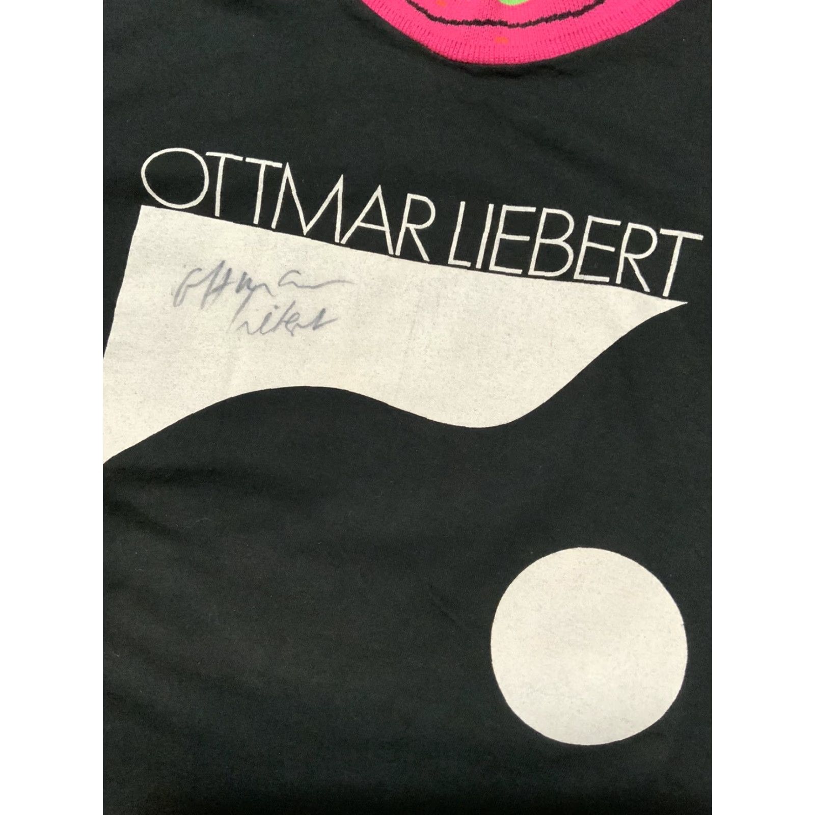 Vintage VINTAGE Ottmar Liebert Nouveau Flamenco Autographed Single Stitch T-Shirt L Shirt Mens Large 1990 1990s Size US L / EU 52-54 / 3 - 6 Thumbnail