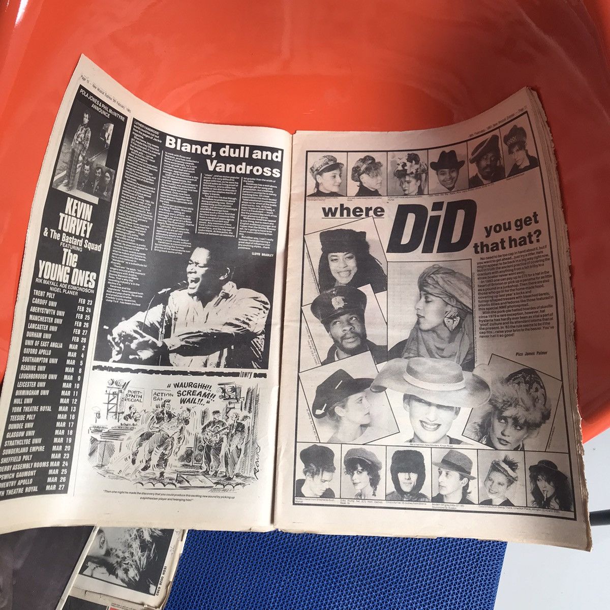 Hysteric Glamour × POP MAGAZINE × Vintage Vintage NME Magazine Nebauten ~ Gap Band 1983 Einsturzende Size ONE SIZE - 3 Thumbnail