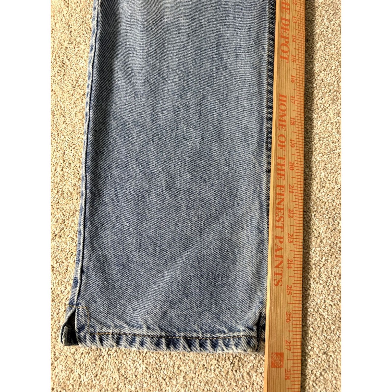 Vintage Signature Levi Strauss Jeans Mens 36x31 Light Wash Blue Regular Straight Denim Clothing Size US 36 / EU 52 - 2 Thumbnail