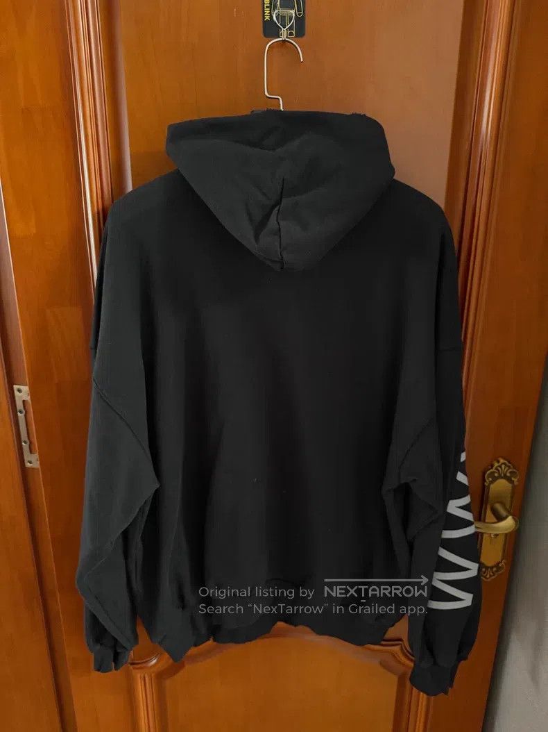 Balenciaga Balenciaga Black Letter Logo Hoodie Size US M / EU 48-50 / 2 - 2 Thumbnail