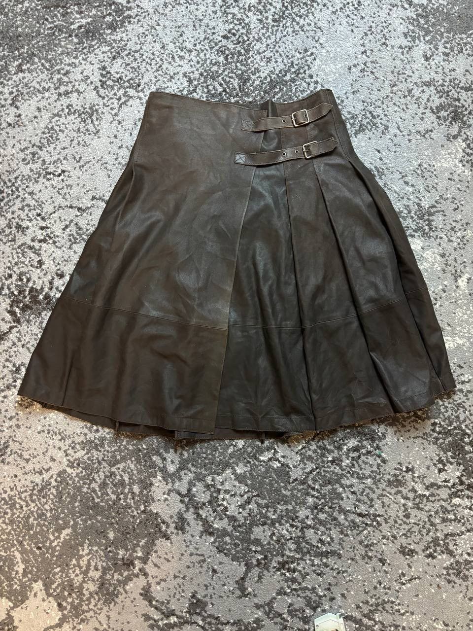 If Six Was Nine × Le Grande Bleu (L.G.B.) × Vintage Vintage Y2K Weekend Maxmara Opium Suede Leather Owens Style Size US 28 / EU 44 - 1 Thumbnail
