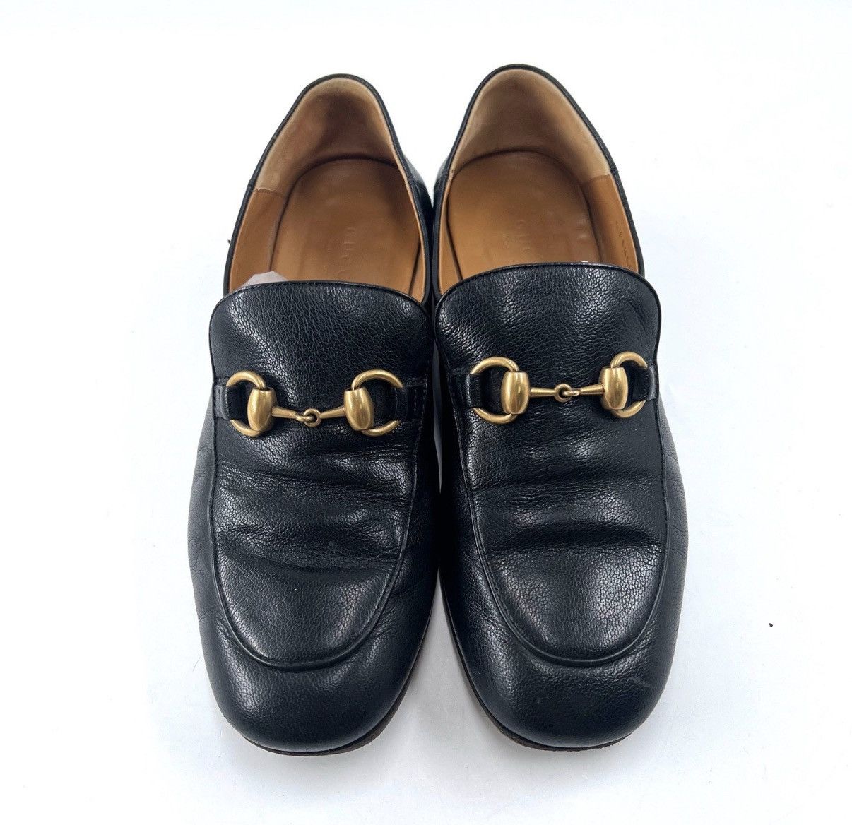 Gucci Gucci Women's Black Horsebit Convertible Heel Loafers K12 Size US 5 / IT 35 - 2 Thumbnail