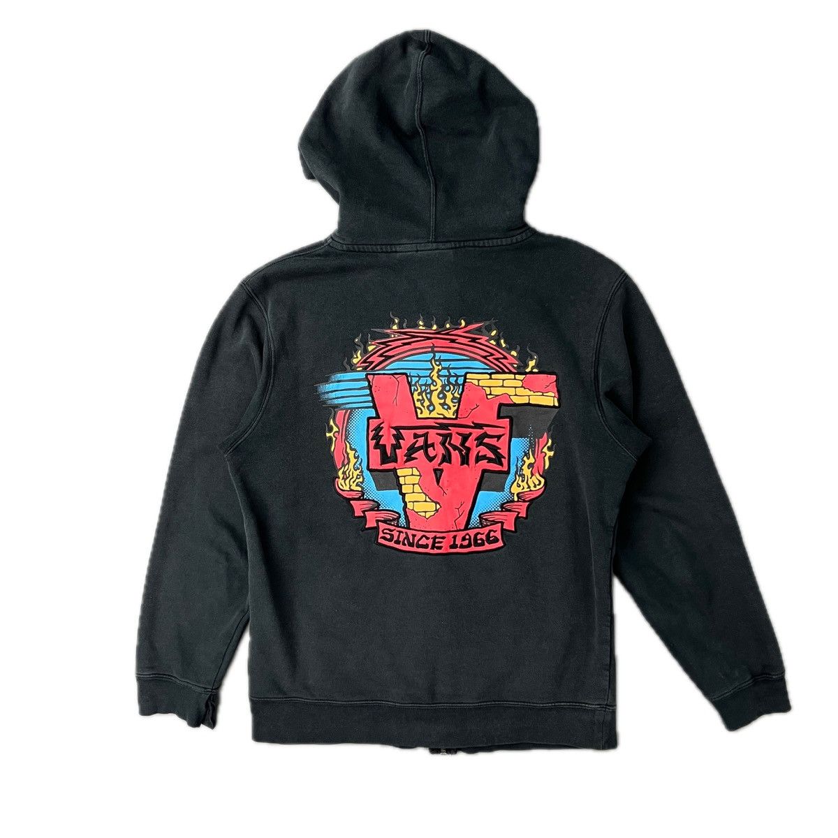 Vans × Vintage 00s VANS Zip Up Hoodie Size US S / EU 44-46 / 1 - 2 Thumbnail