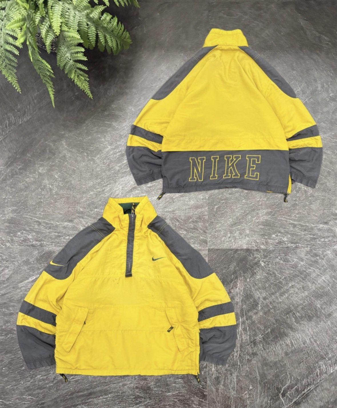 90s Nike Vintage Oversized Big Spellout Logo Anorak Jacket