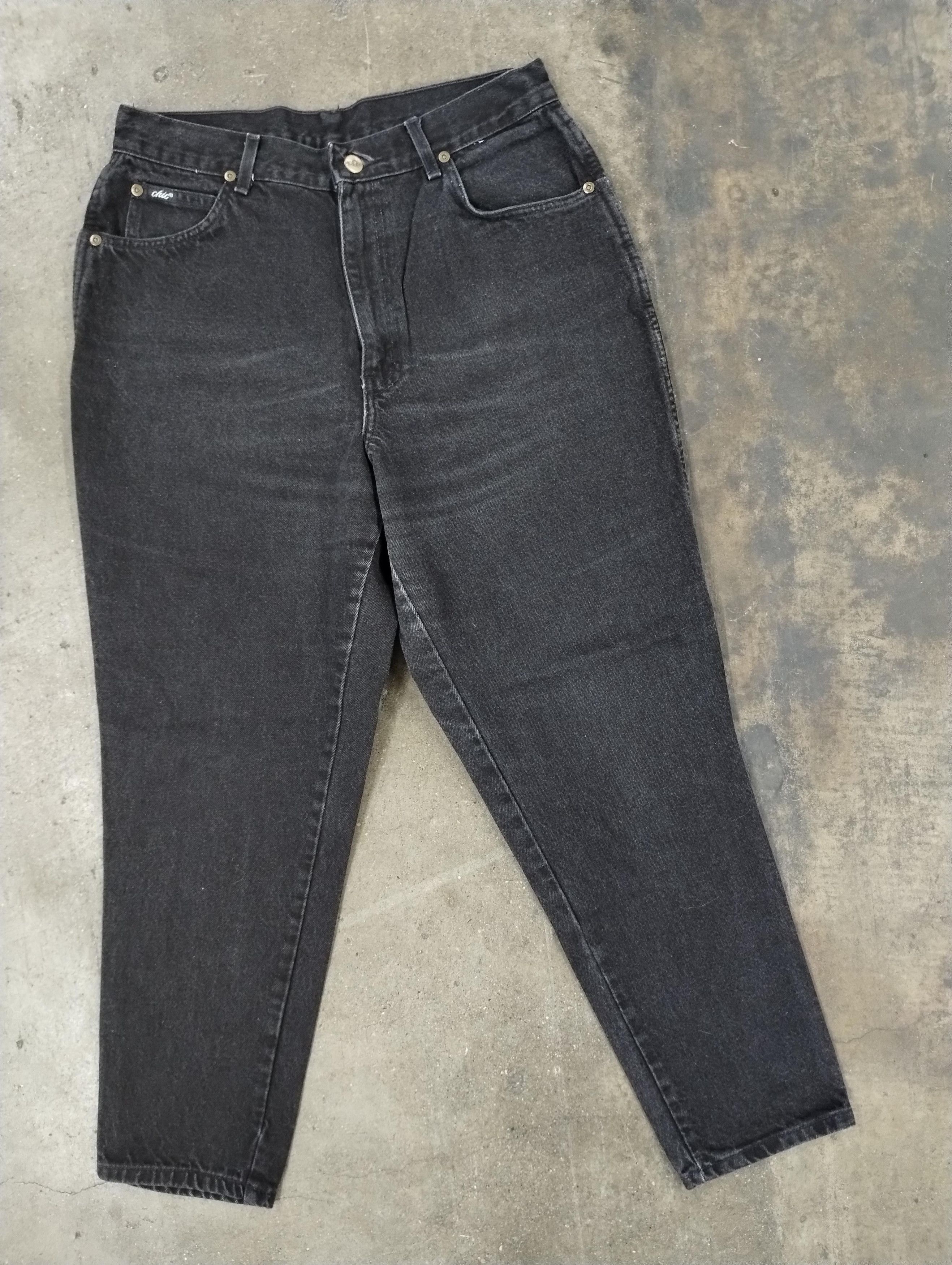 Jean × Vintage Vintage Chic Petite Black Denim Size US 31 - 1 Thumbnail