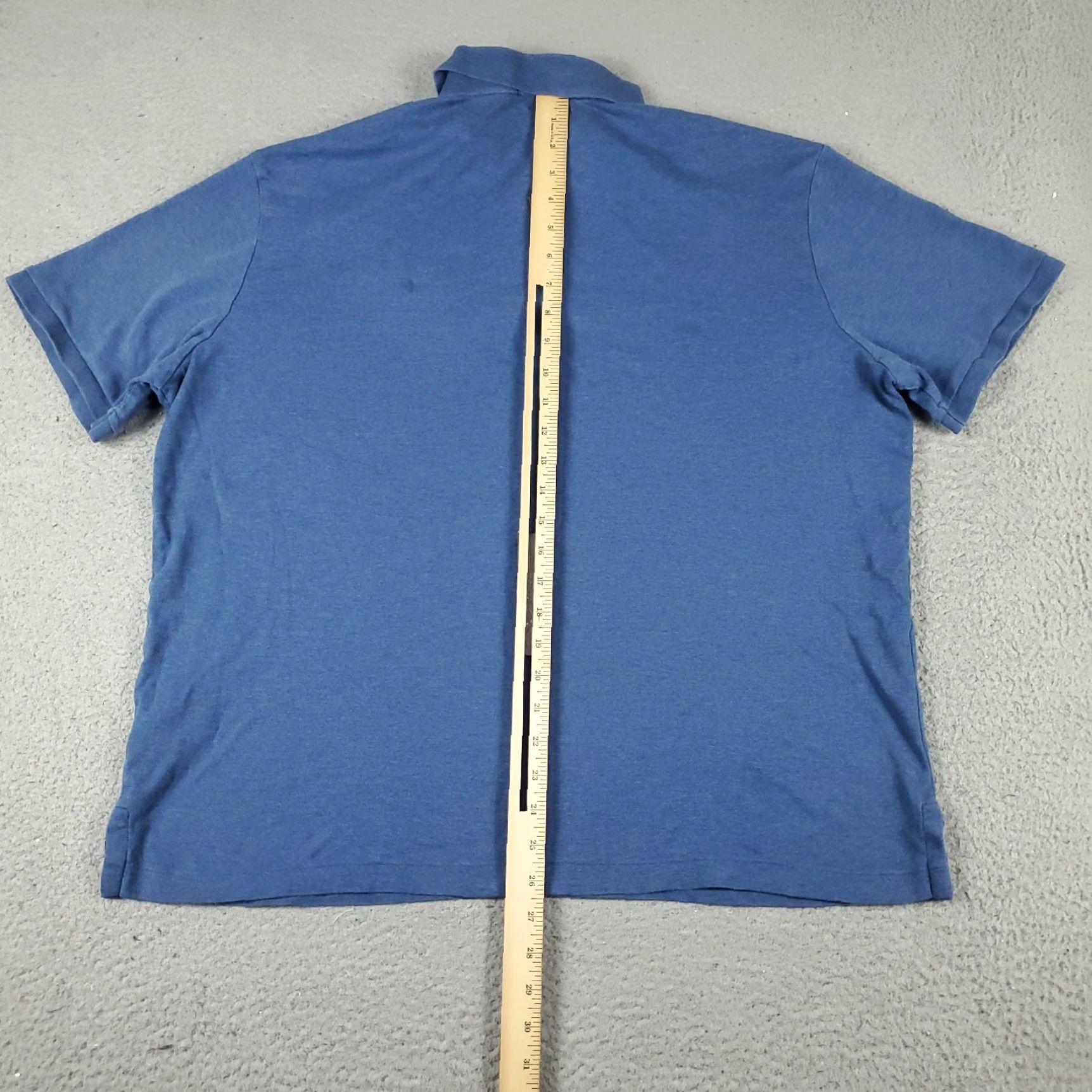 Ralph Lauren Ralph Lauren Polo Shirt Men's XL Blue Casual Short Sleeve Solid Cotton Size US XL / EU 56 / 4 - 4 Thumbnail