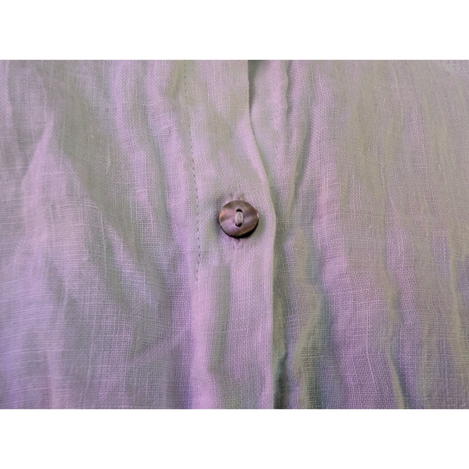 Joie Joie 100% Linen Button Down Blouse Shirt White Long Sleeve Size Large EUC Size L / US 10 / IT 46 - 3 Thumbnail