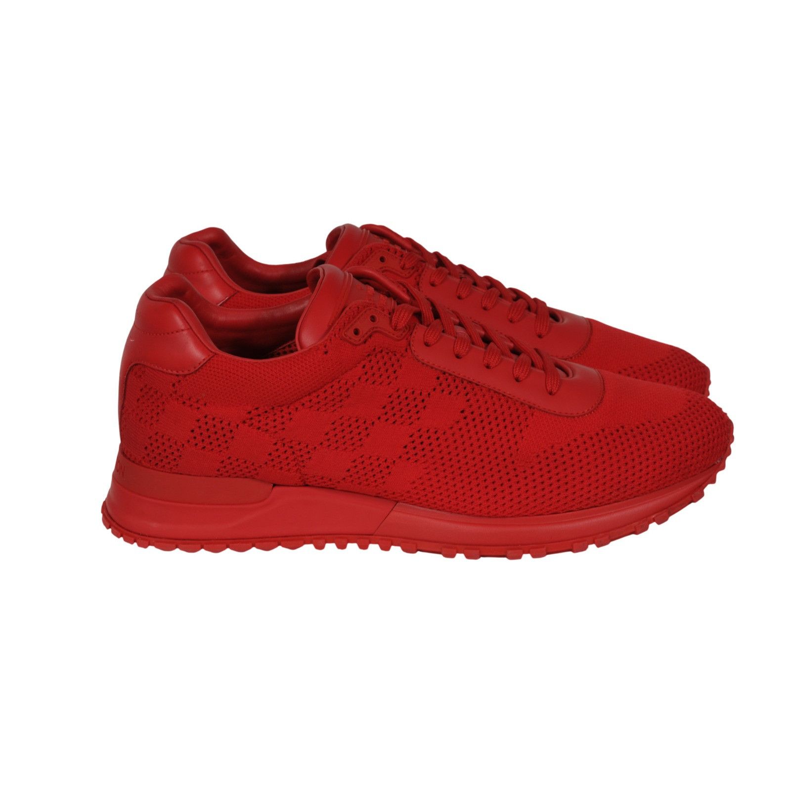 Louis Vuitton Runaway Damier Sneakers Red Size US 7 / EU 40 - 8 Thumbnail