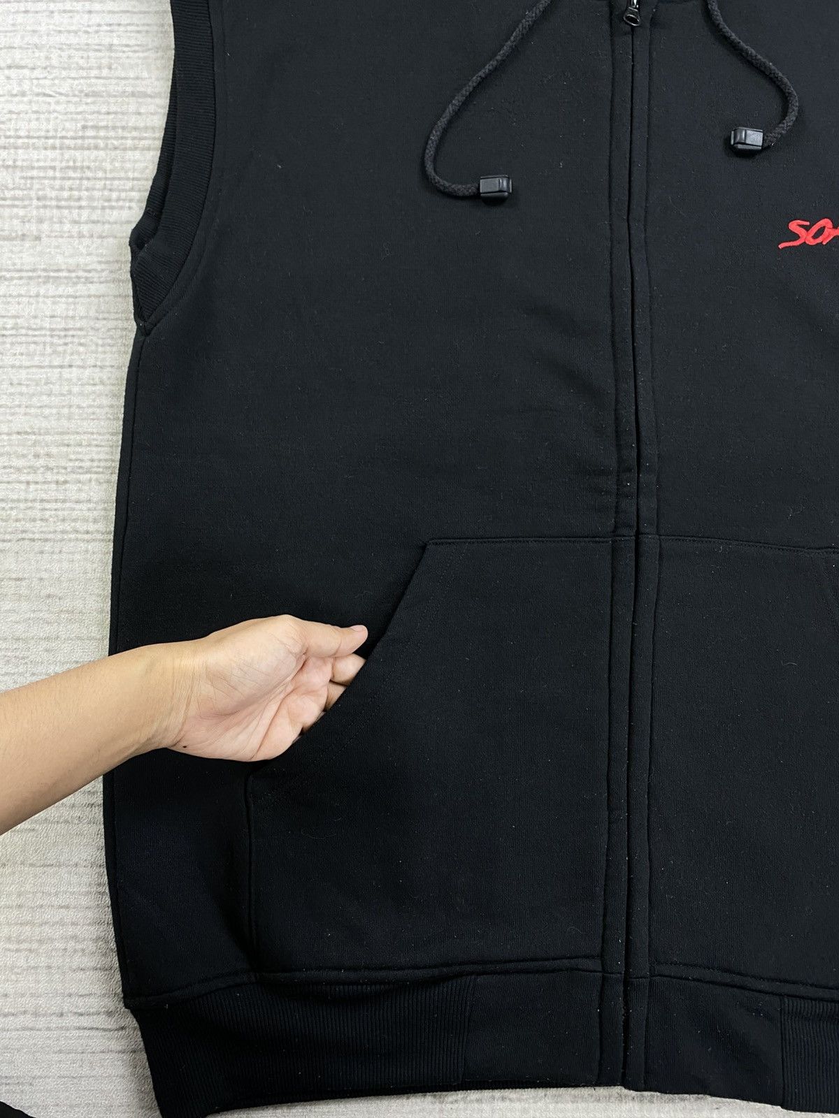 JNCO Vintage SOHK Sleeveless Hoodie Raptees Jacket Size US M / EU 48-50 / 2 - 6 Thumbnail