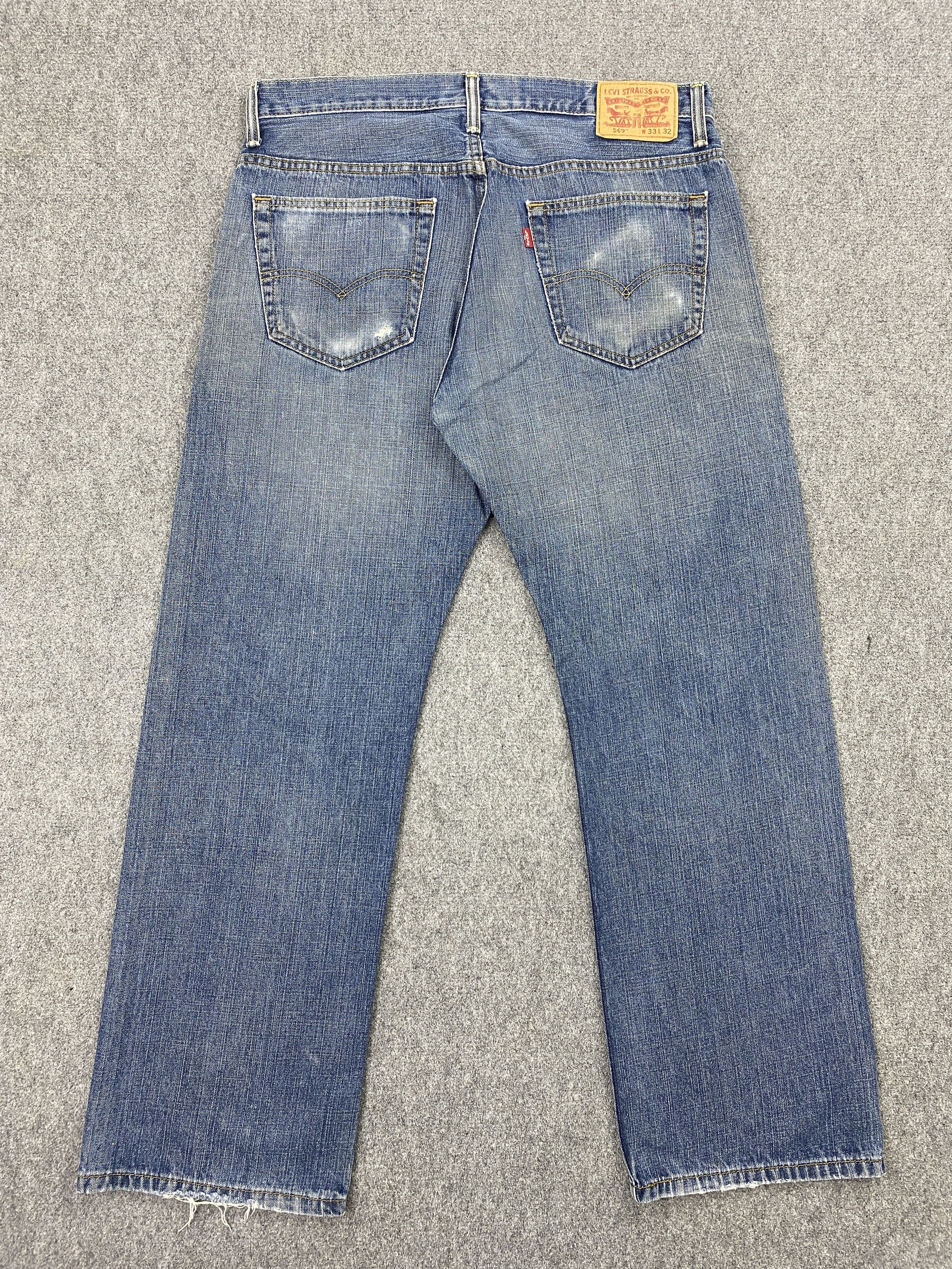 Levi's × Vintage Vintage Levi's 569 Faded Blue Jeans DP2327 Size US 34 / EU 50 - 3 Thumbnail