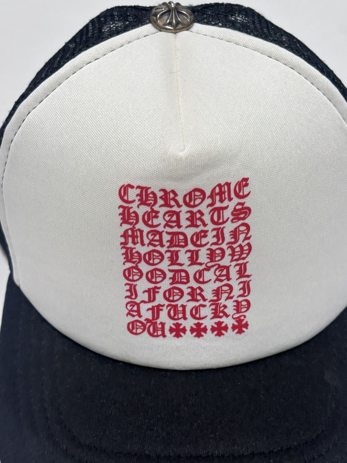 Chrome Hearts Chrome Hearts Eyechart Trucker Hat Size ONE SIZE - 2 Thumbnail