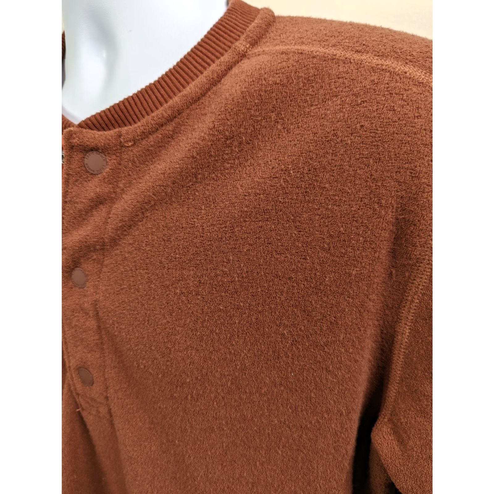 Eddie Bauer Eddie Bauer Sweatshirt Henley Men's M 3 Snap Terry Cloth Rust Orange Sweatshirt Mens"} Size US M / EU 48-50 / 2 - 5 Thumbnail