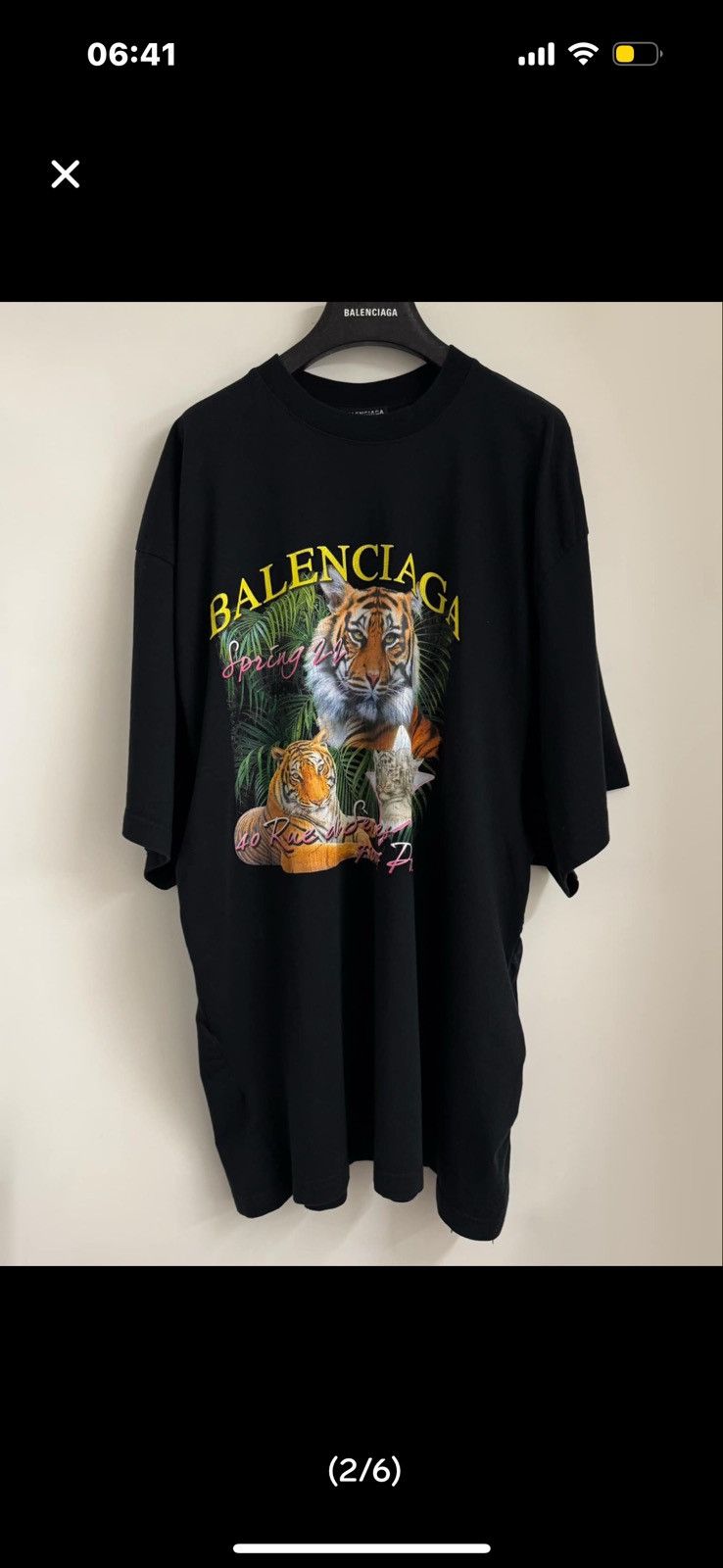 Balenciaga Tiger tee Size US L / EU 52-54 / 3 - 2 Thumbnail