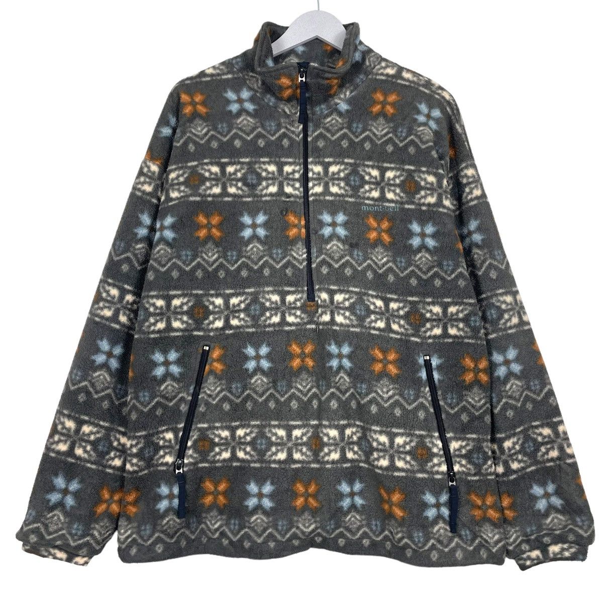 Aztech Mountain × Japanese Brand × Montbell 💥VINTAGE AZTECT MONTBELL HALFZIP FLEECE SWEATER Size US L / EU 52-54 / 3 - 1 Thumbnail