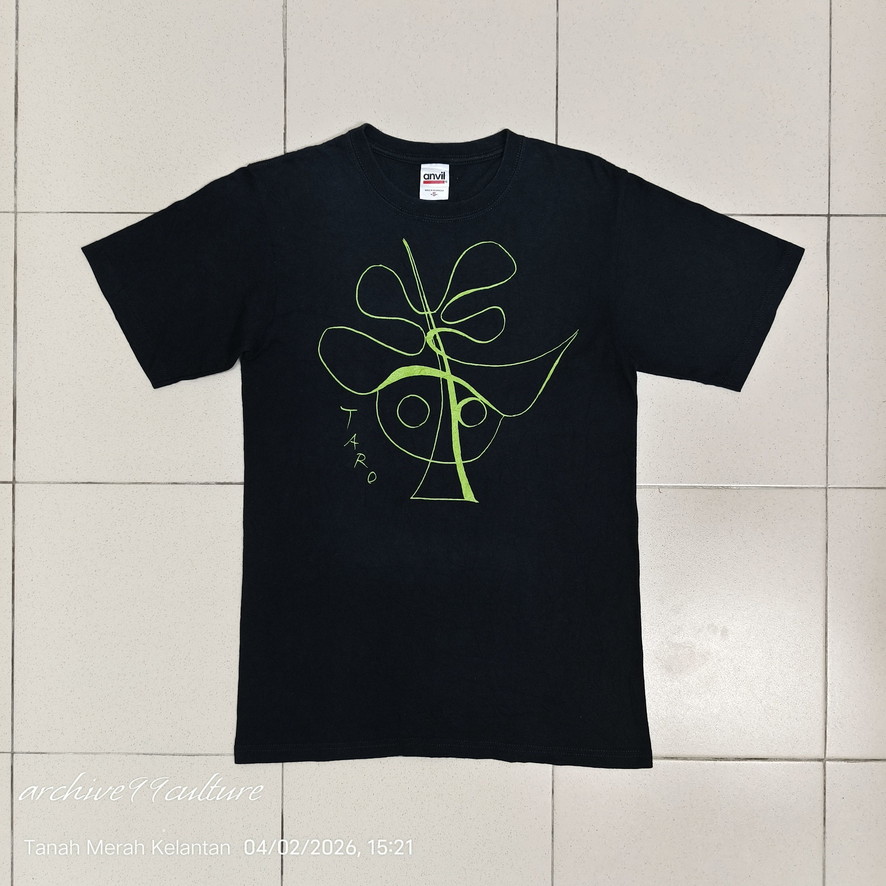 Other VINTAGE Taro Okamoto "Abstract Face" Art Tee - Anvil Tag Size US S / EU 44-46 / 1 - 1 Thumbnail