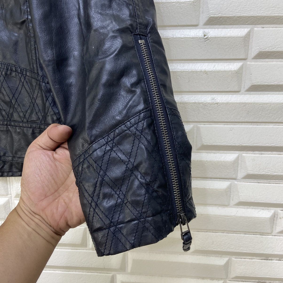 semanticdesign Japanese Brand Semantic Design Synthetic Leather BikerJacket Size US S / EU 44-46 / 1 - 15 Thumbnail